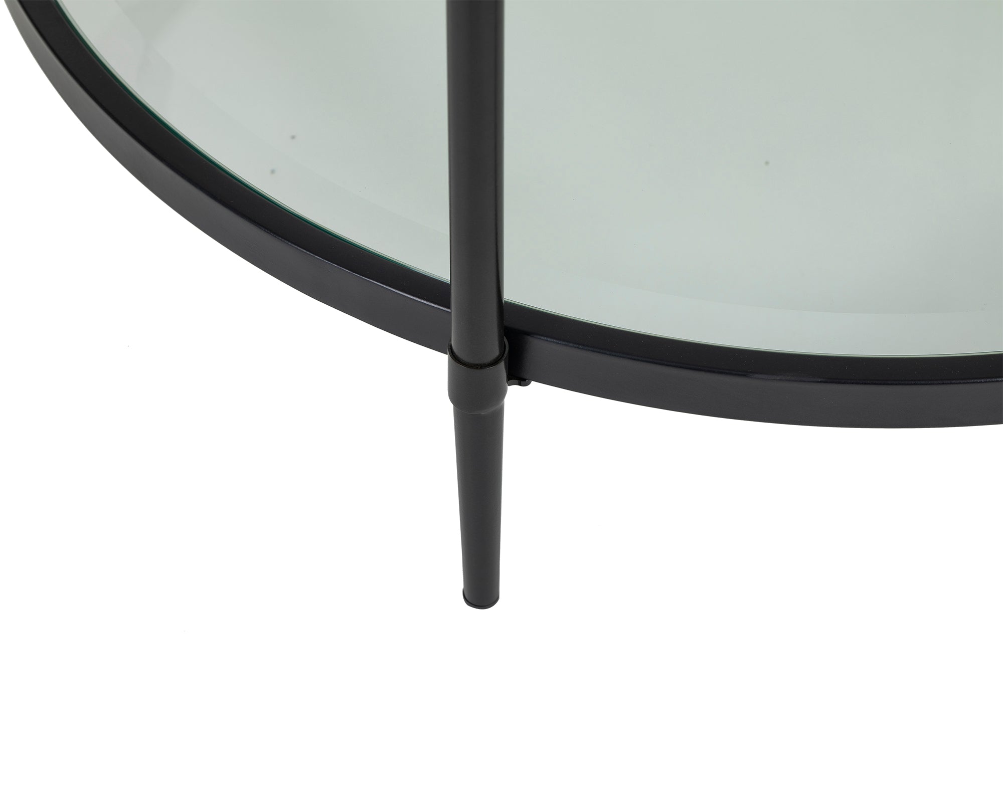 Adlon Coffee Table - Industrial Brown/Clear Glass