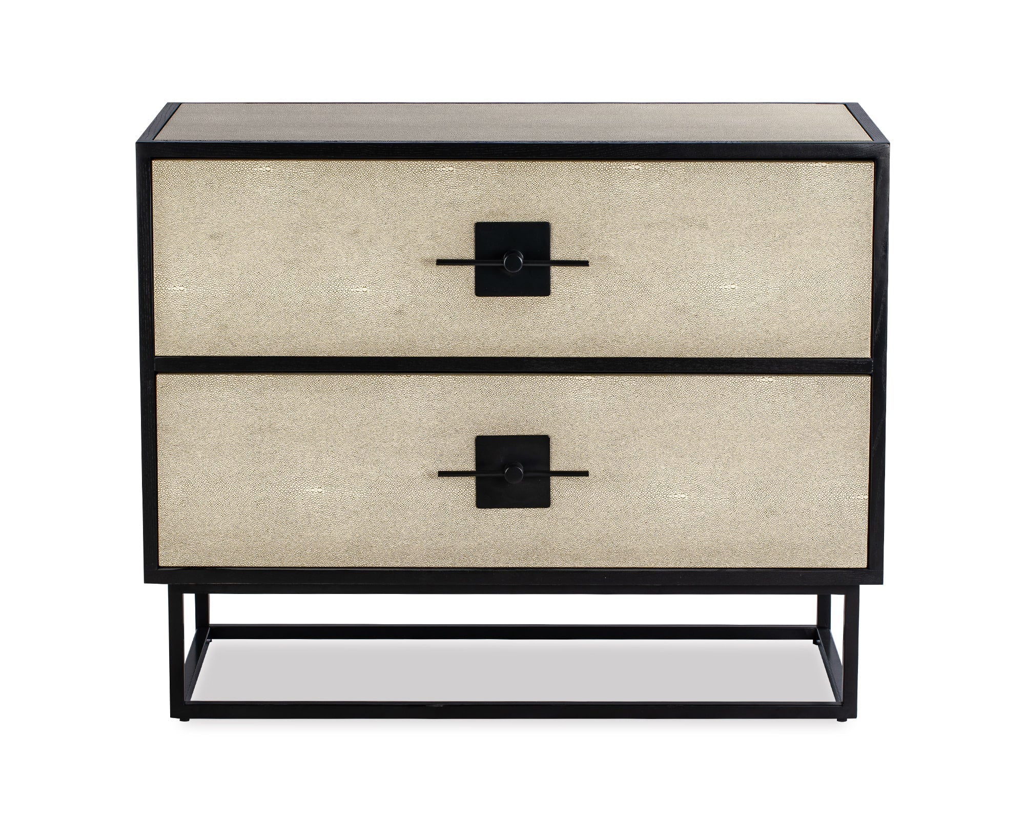 Noma 9 Chest Of Drawers - Beige Shagreen/Satin Brown