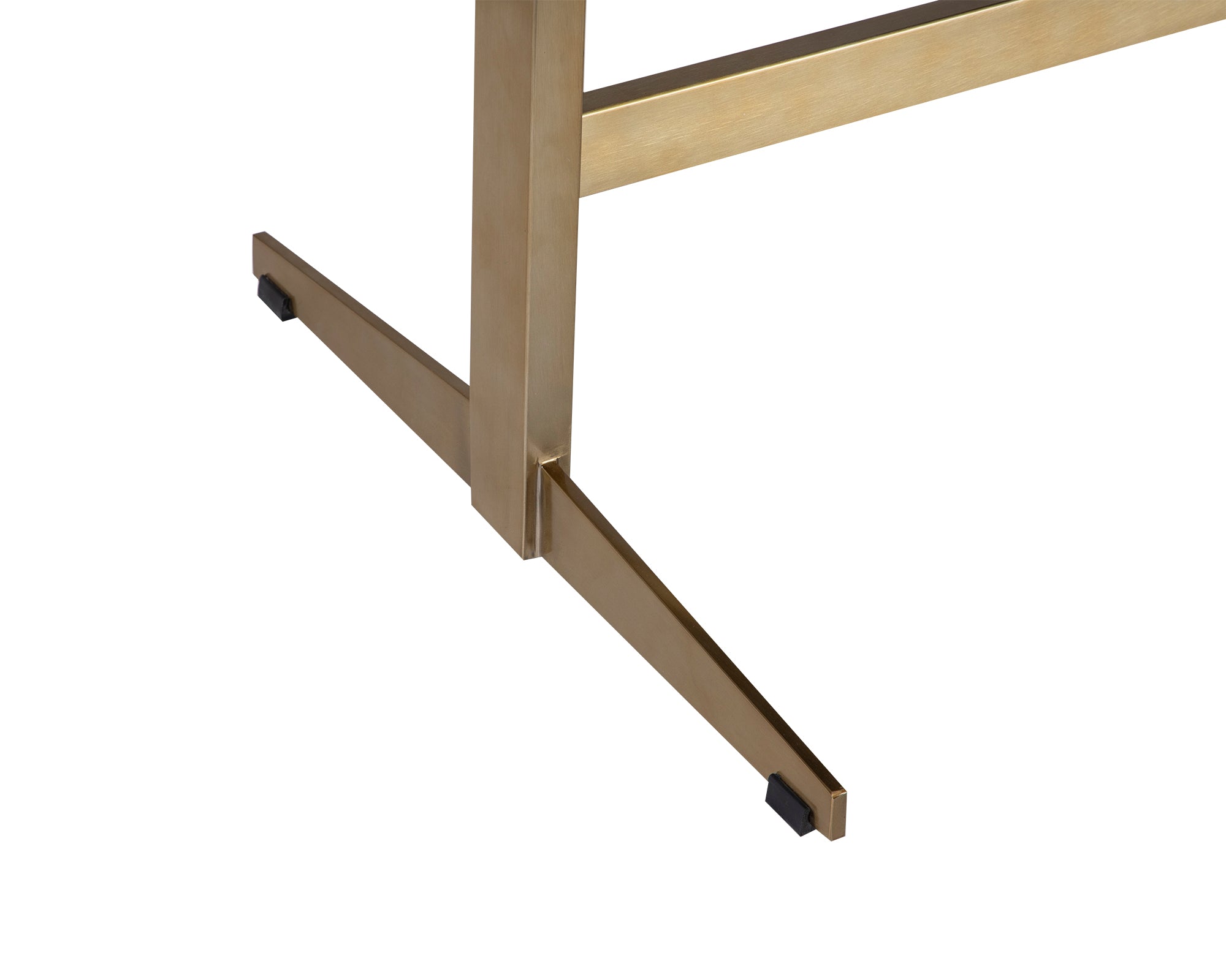 Omega Desk - Black Ash Veneer/Brushed Brass