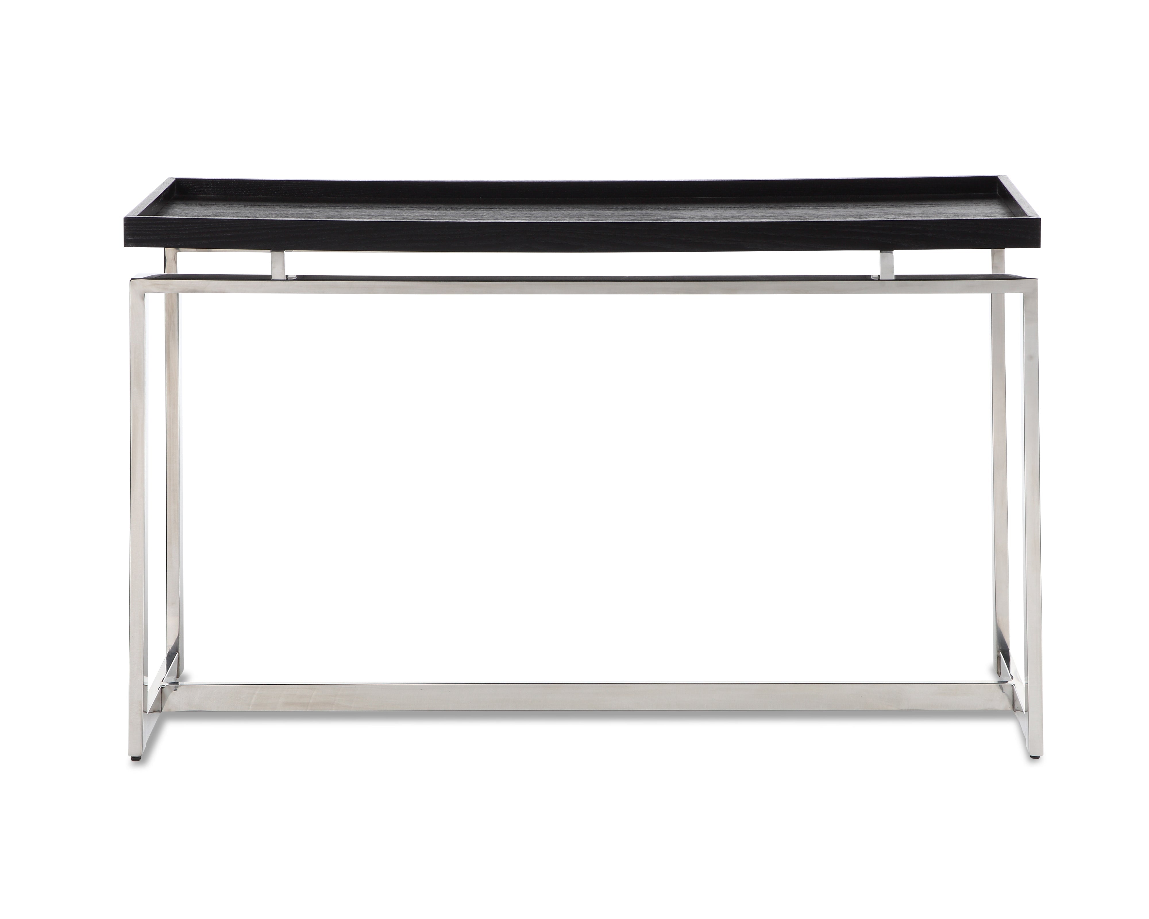 Malcom Console Table - Black Ash Veneer/Stainless Steel