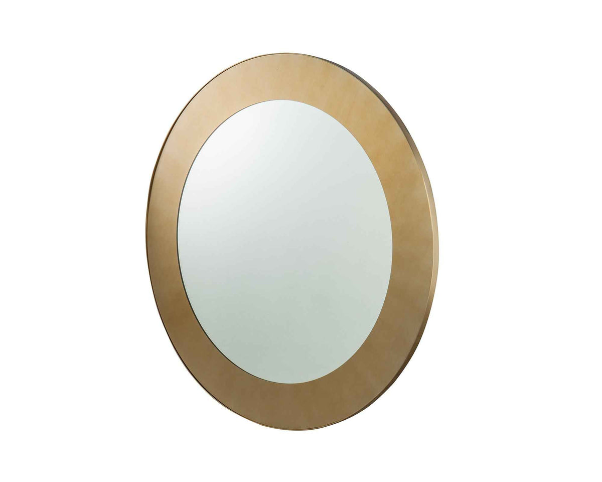 Camden Circular Mirror - Brushed Brass