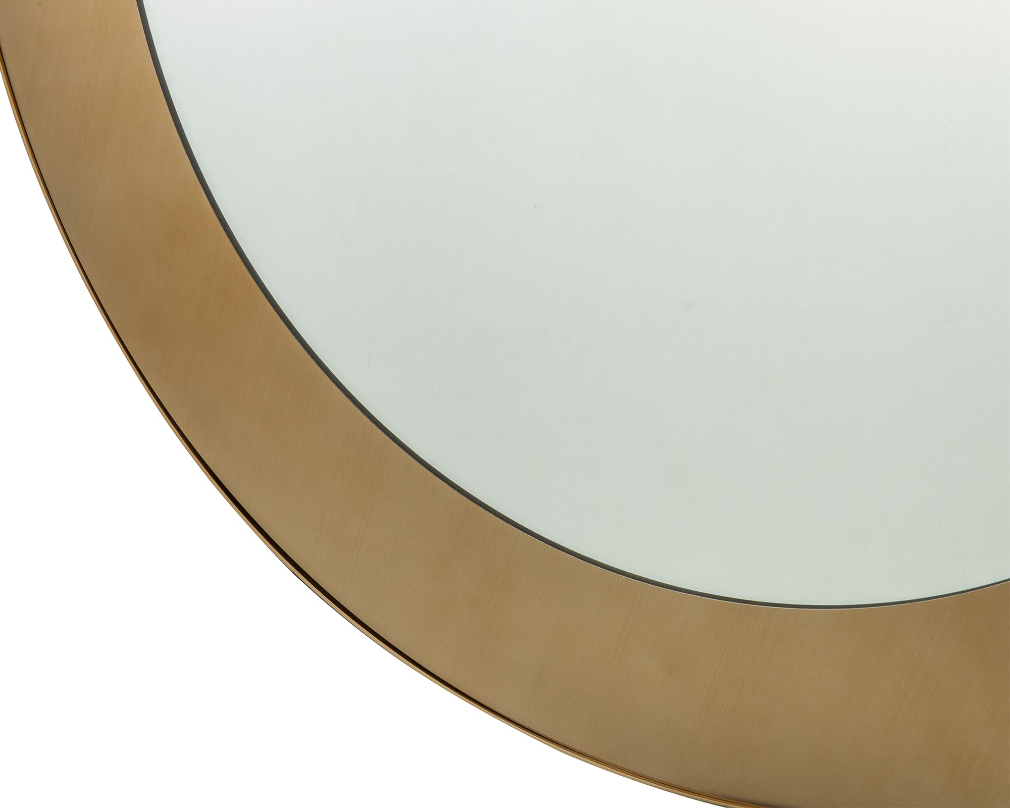 Camden Circular Mirror - Brushed Brass