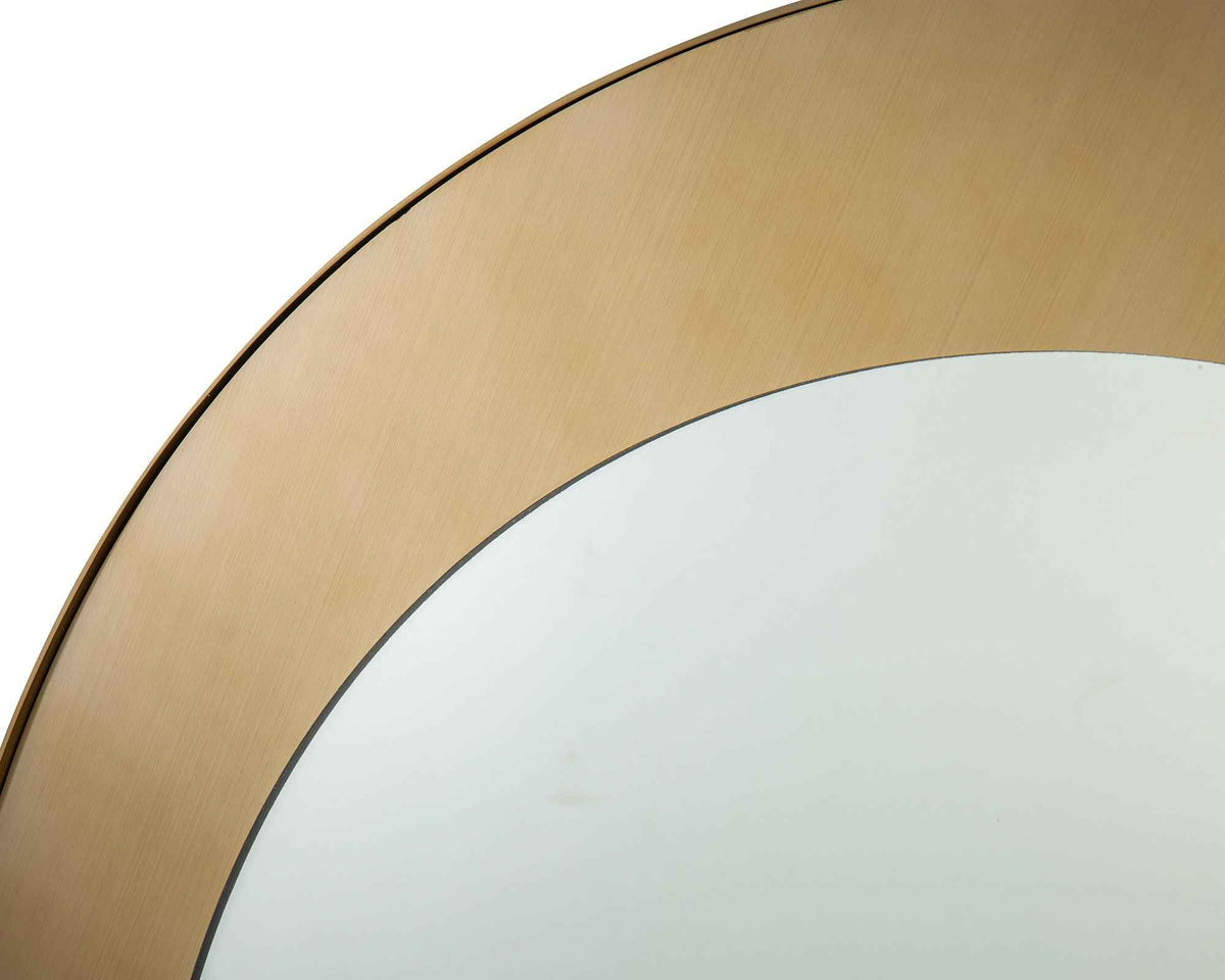 Camden Circular Mirror - Brushed Brass