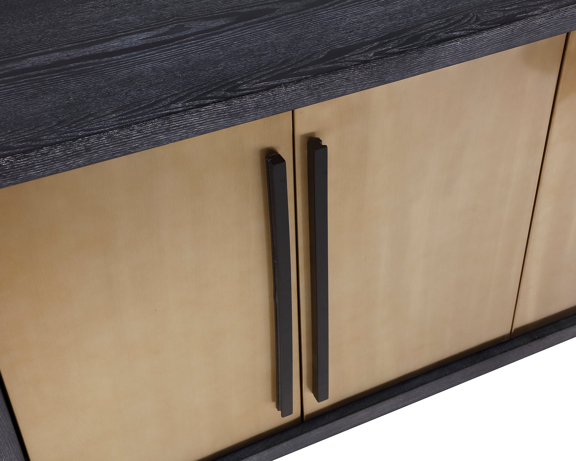 Camden Sideboard - Ebony Cerused Ash/Brushed Brass