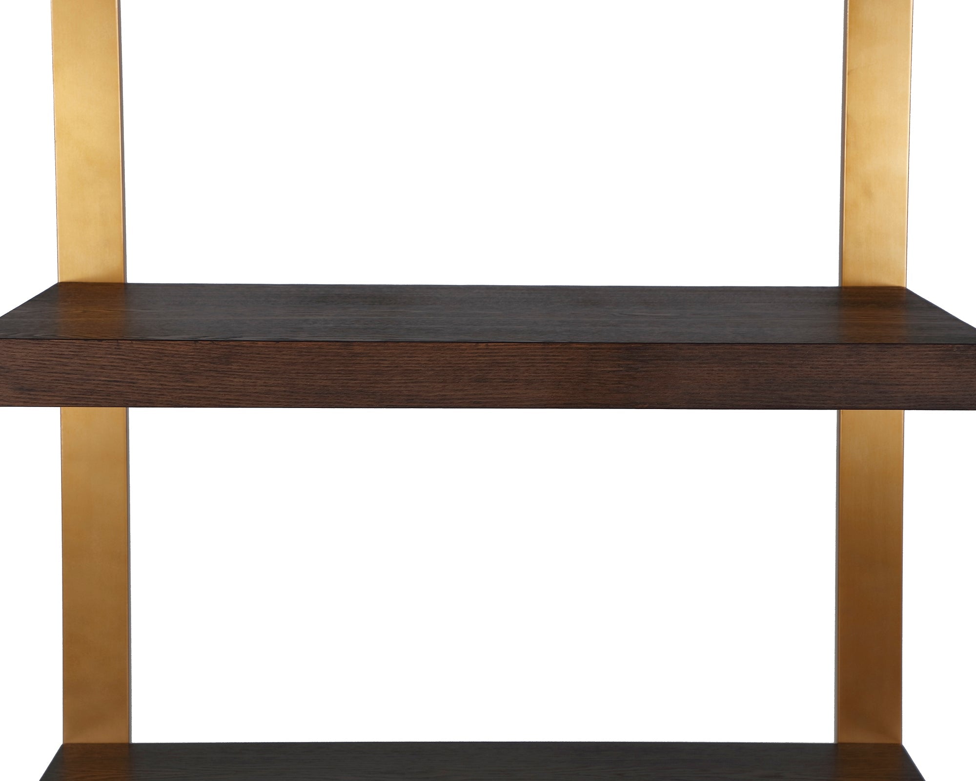Ophir Shelving - Dark Brown Ash/Dark Brass