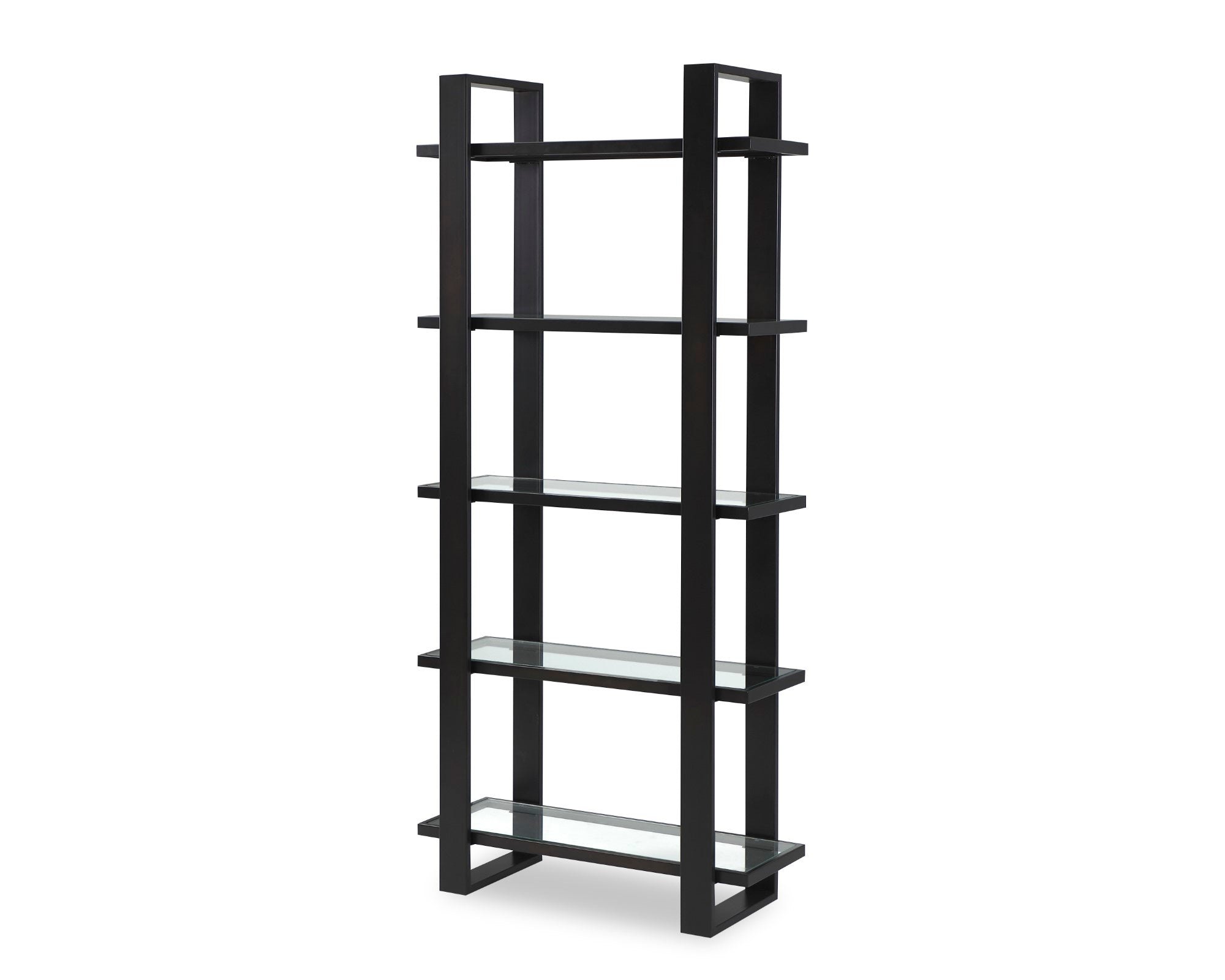 Arundel Shelving - Glass/Industrial Brown