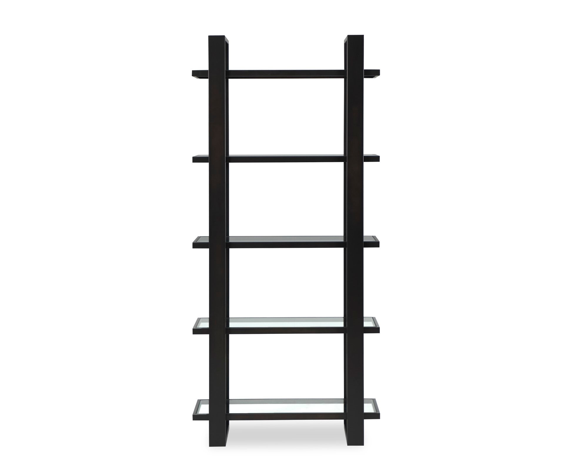 Arundel Shelving - Glass/Industrial Brown