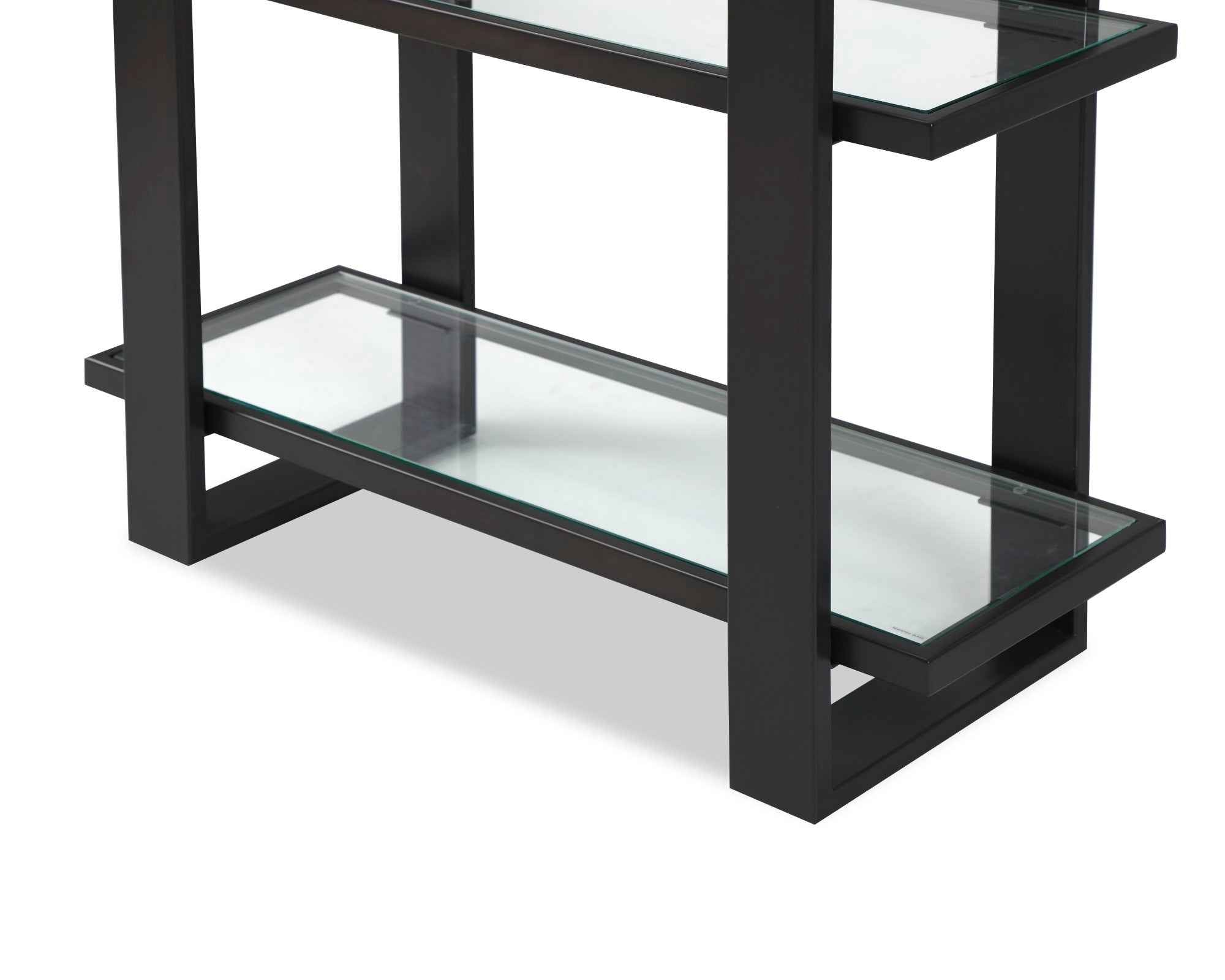 Arundel Shelving - Glass/Industrial Brown