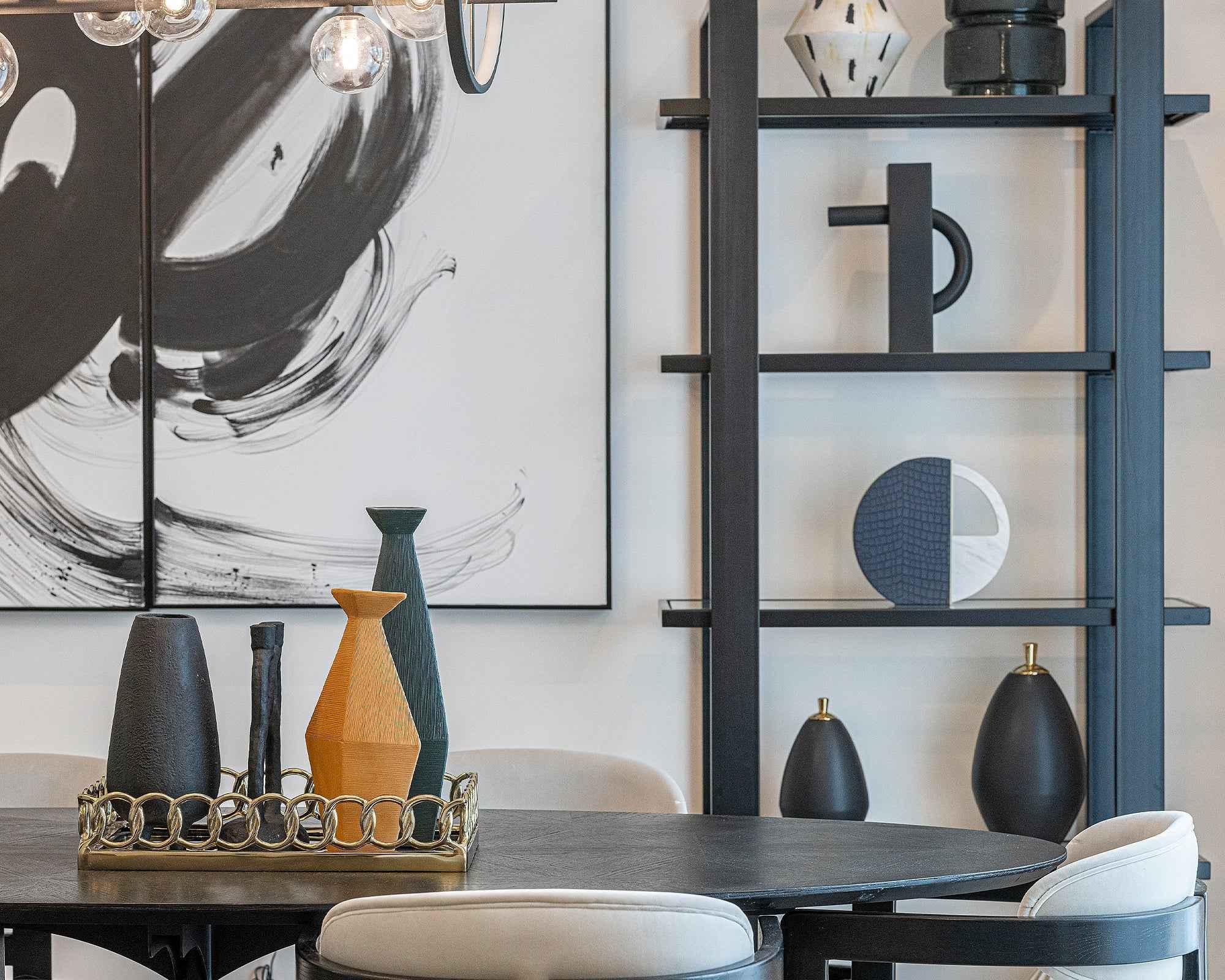 Arundel Shelving - Glass/Industrial Brown