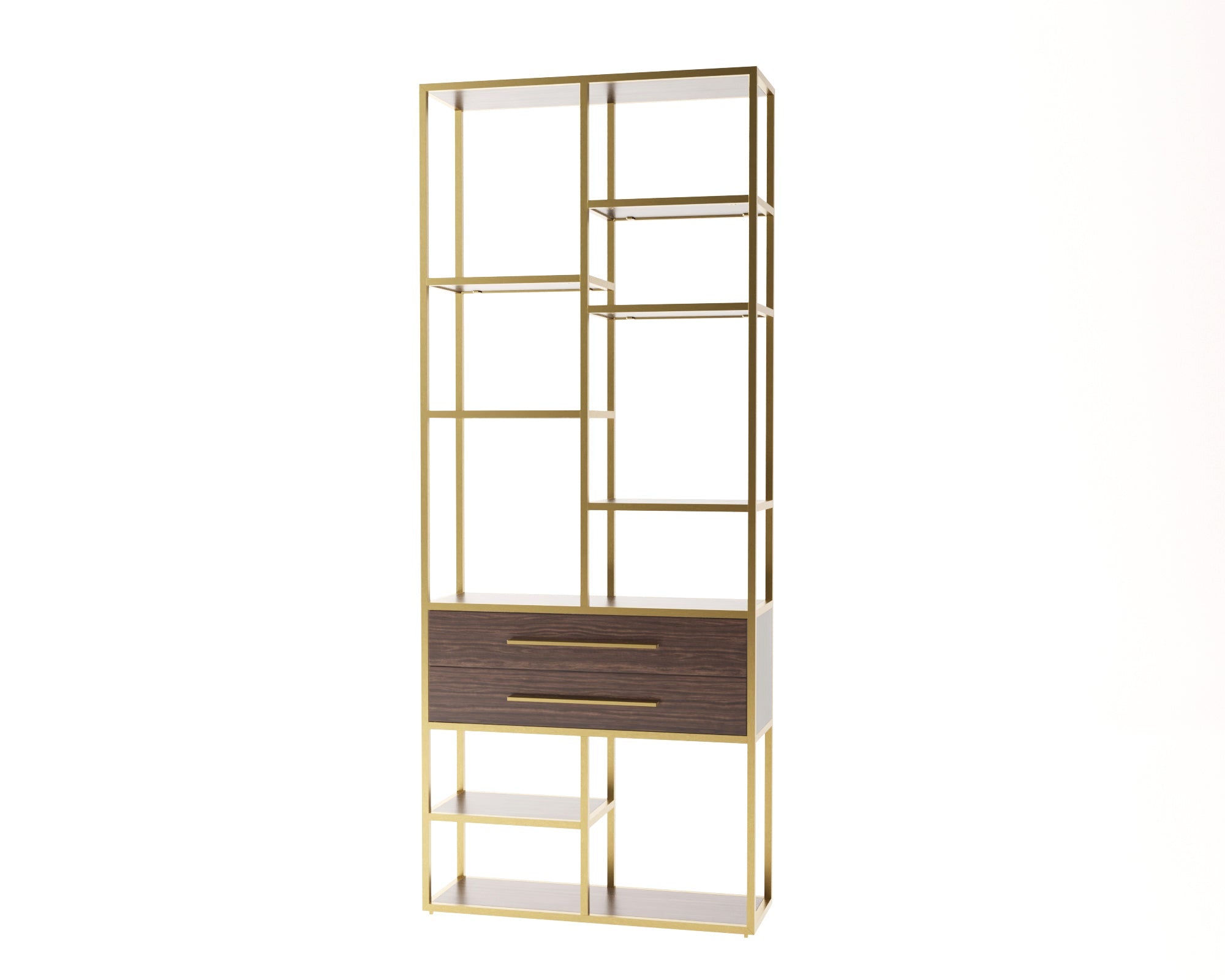 Mervyn Shelving - Dark Brown Ash Veneer