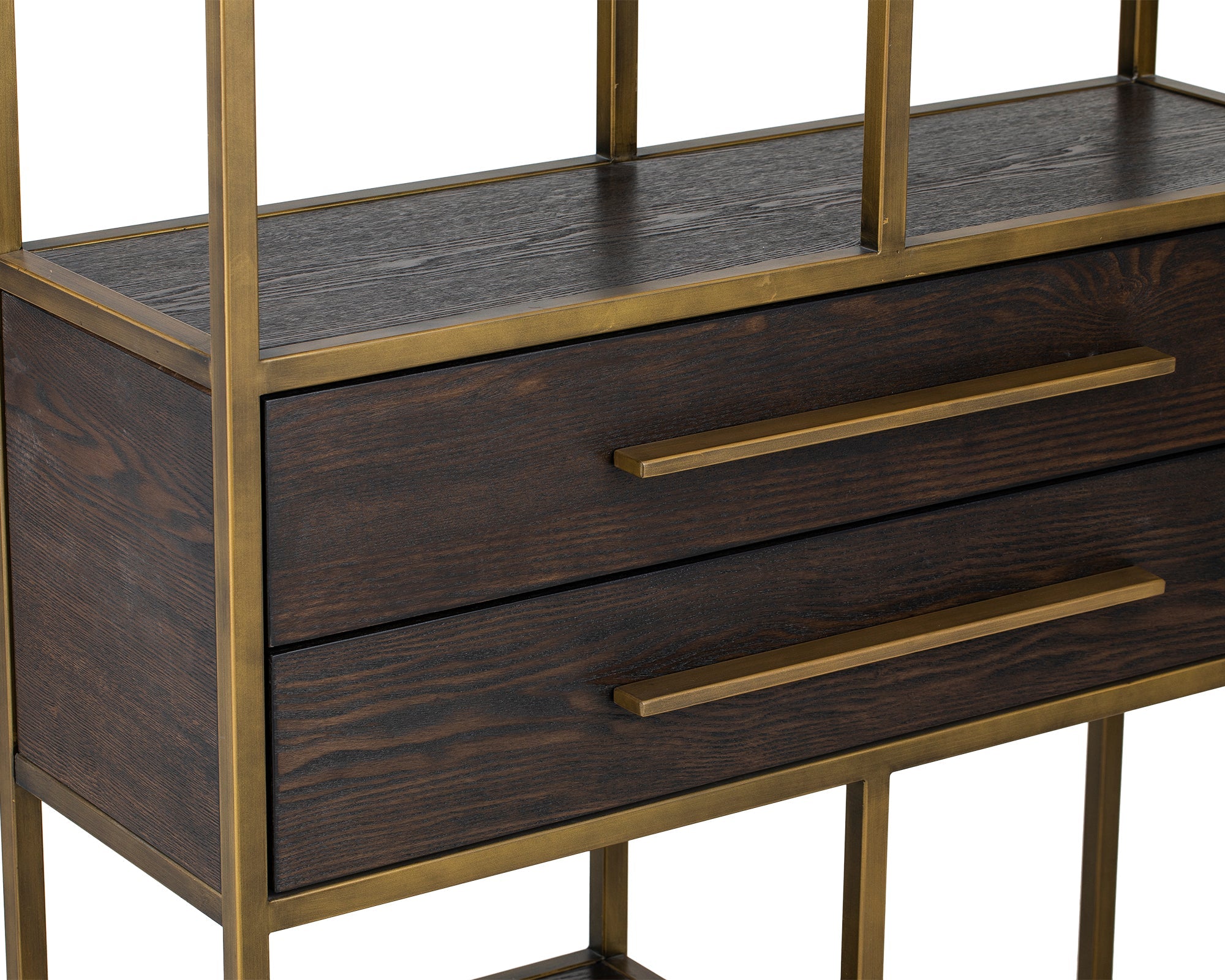 Mervyn Shelving - Dark Brown Ash Veneer