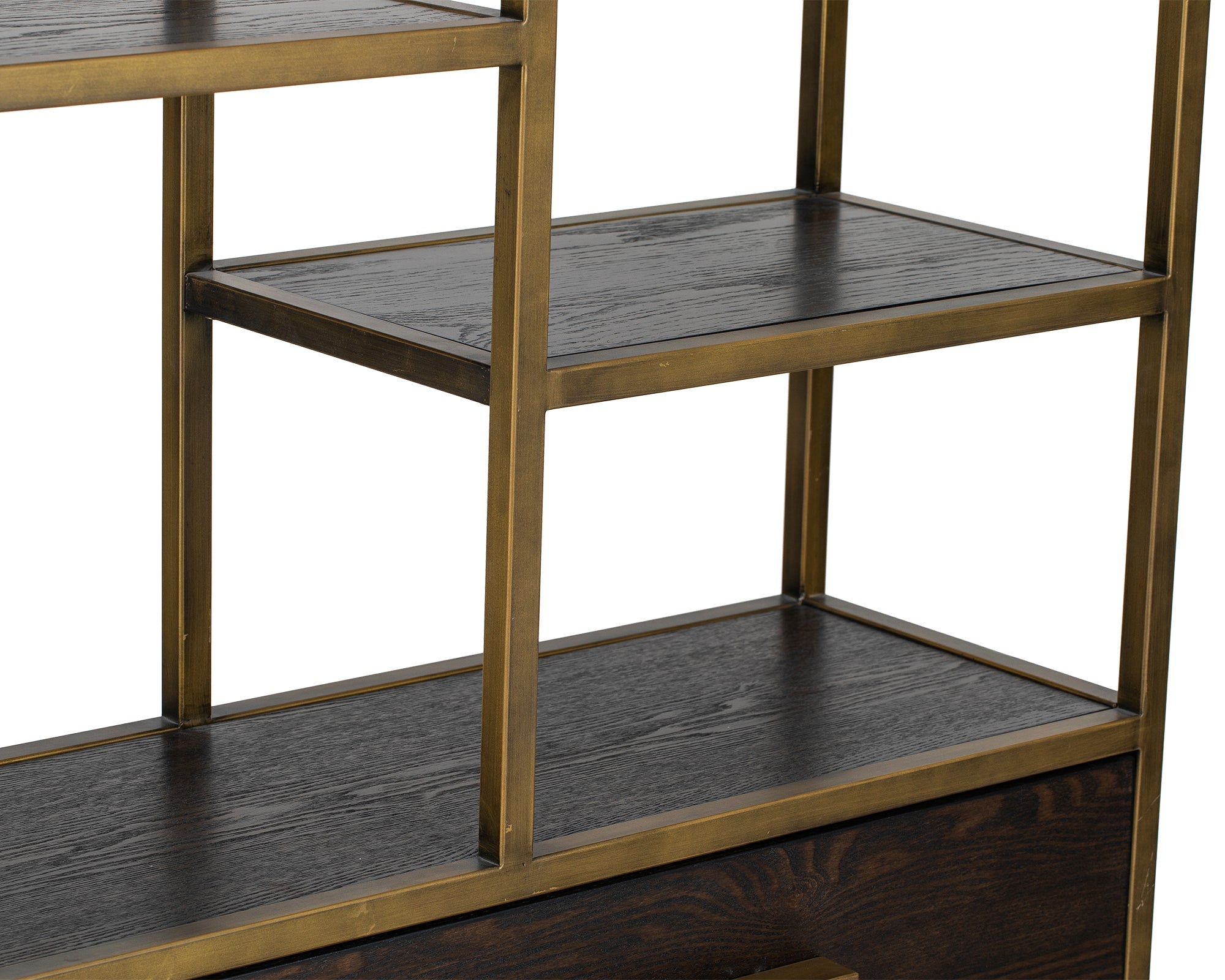 Mervyn Shelving - Dark Brown Ash Veneer