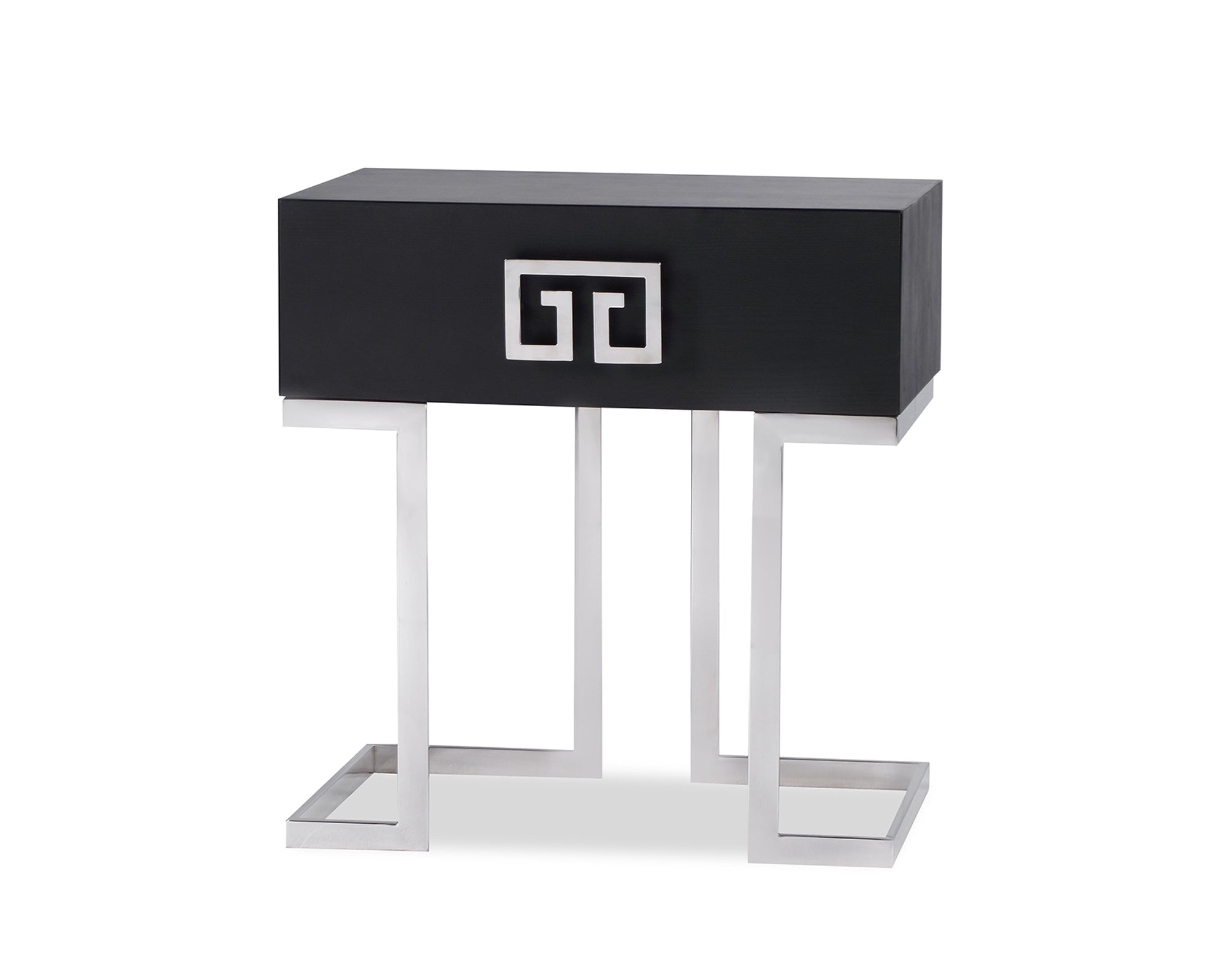 Nobbu Bedside Table - Stainless Steel
