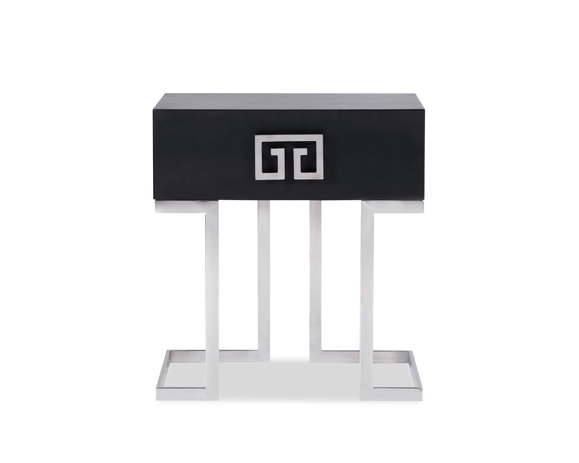 Nobbu Bedside Table - Stainless Steel