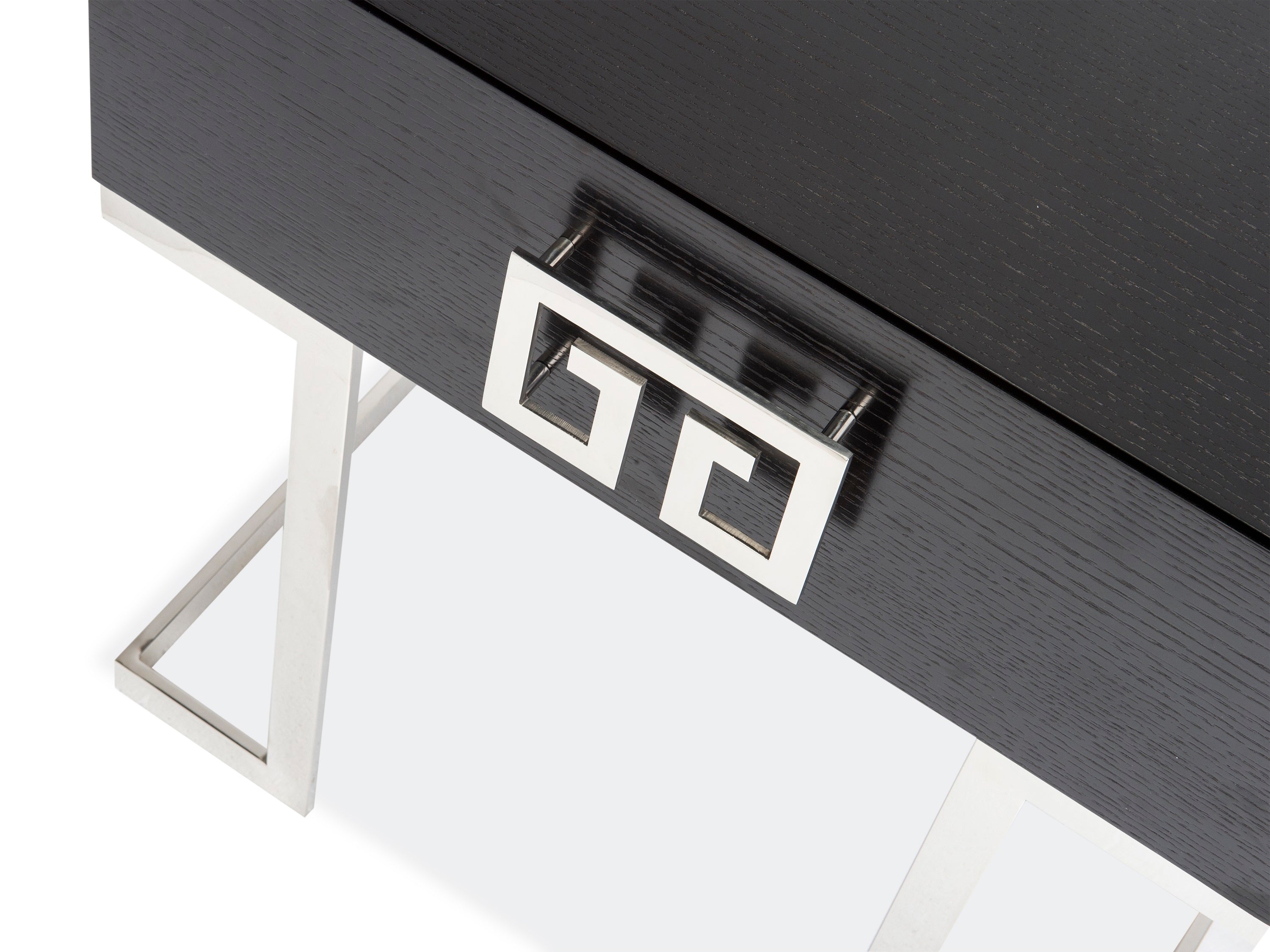 Nobbu Bedside Table - Stainless Steel