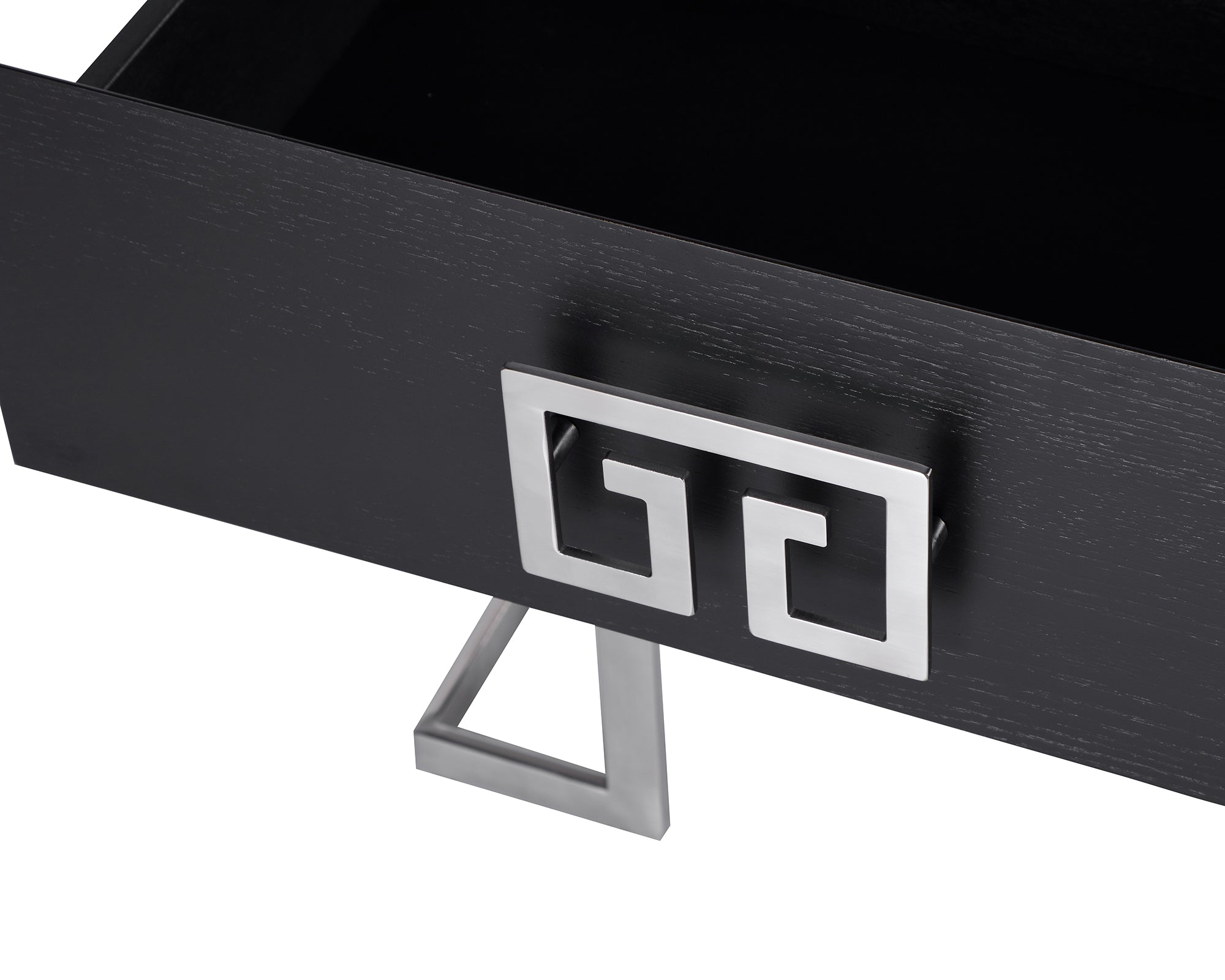 Nobbu Bedside Table - Stainless Steel