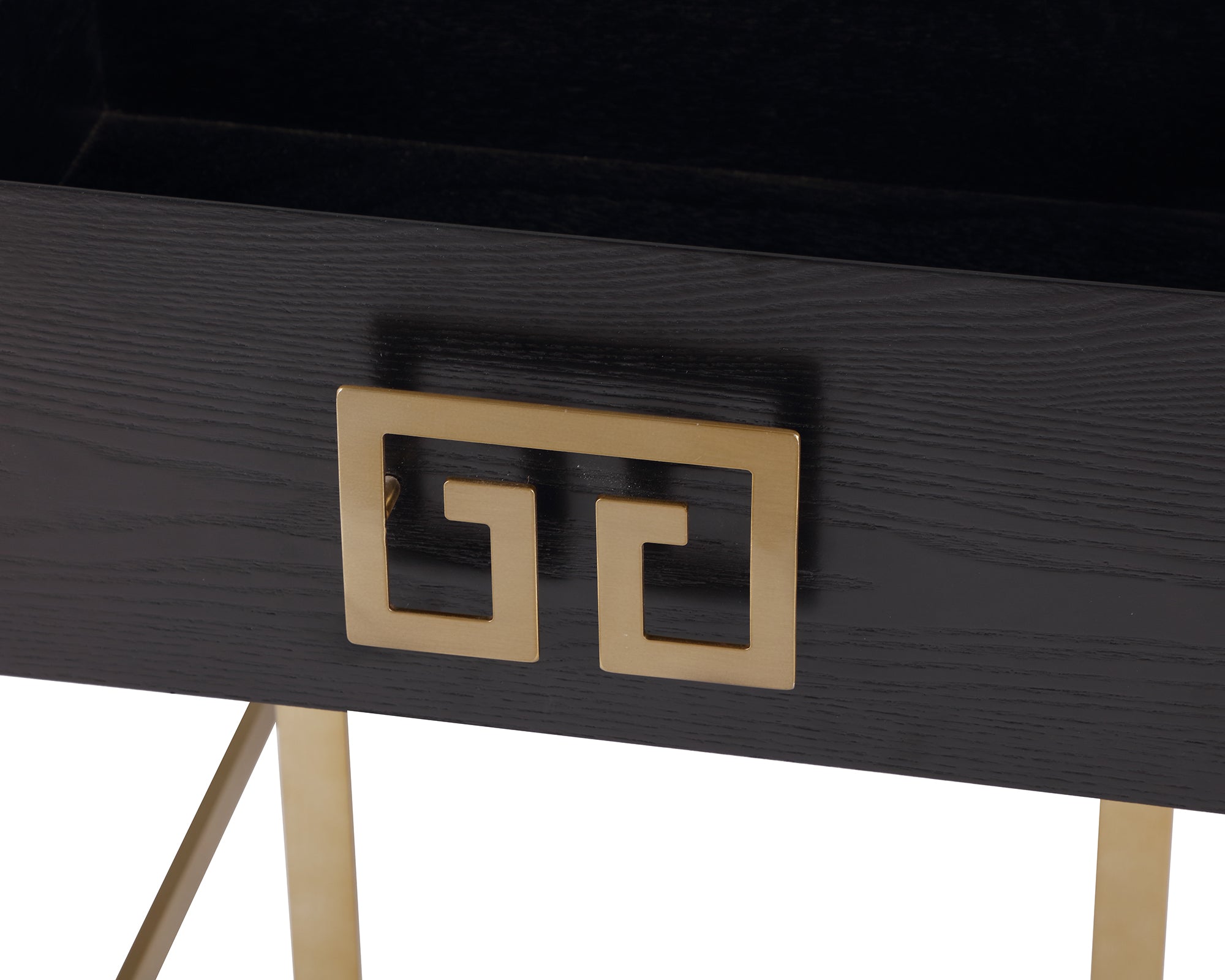 Nobbu Bedside Table - Brushed Brass
