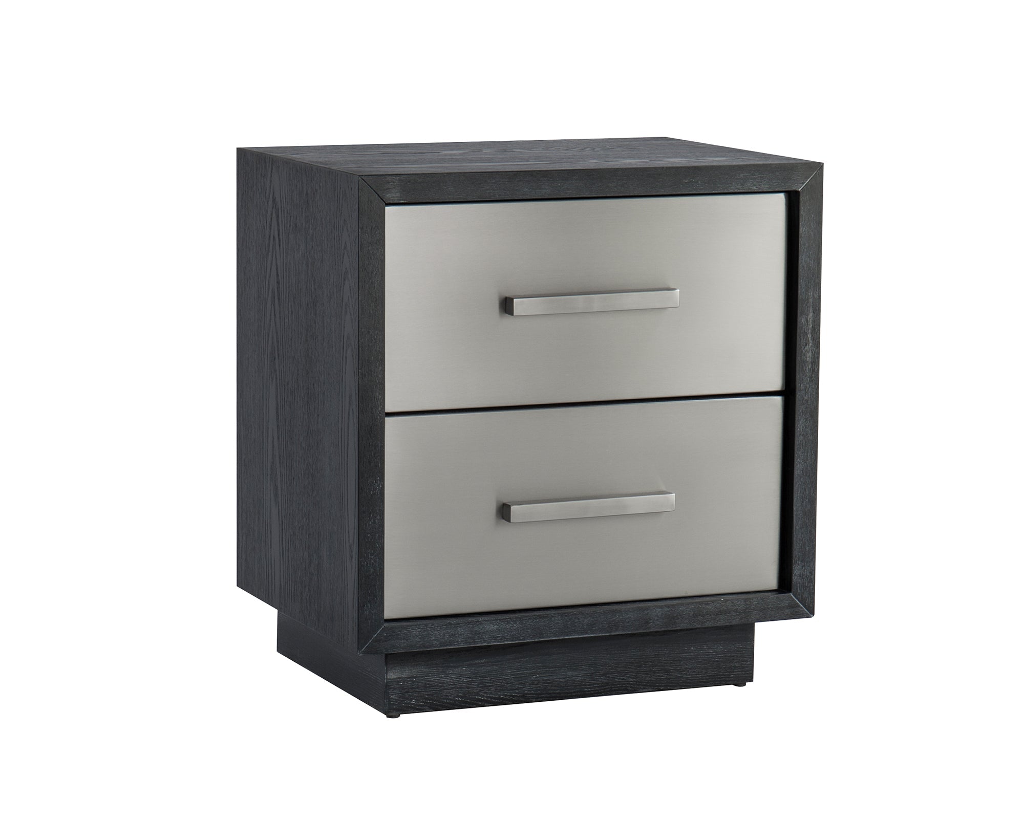 Camden Bedside Table I - Brushed Stainless Steel