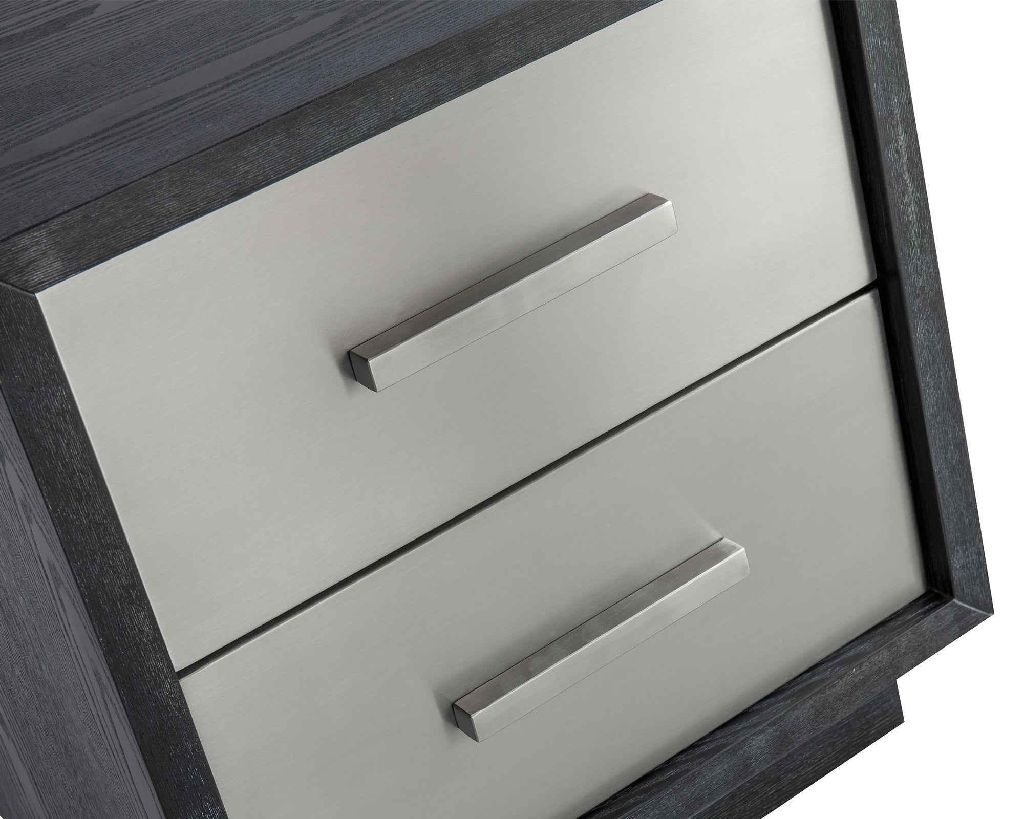 Camden Bedside Table I - Stainless Steel