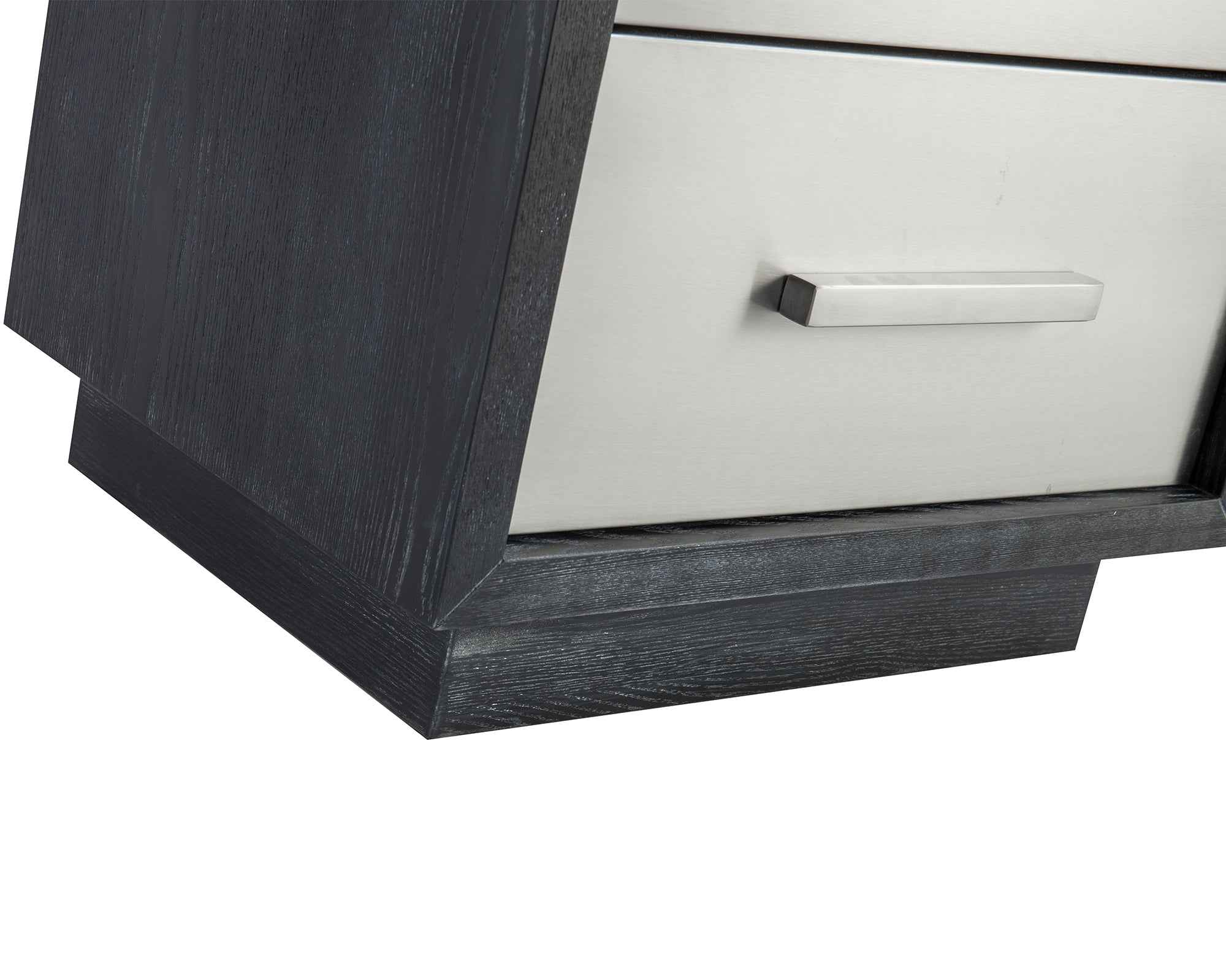Camden Bedside Table I - Stainless Steel