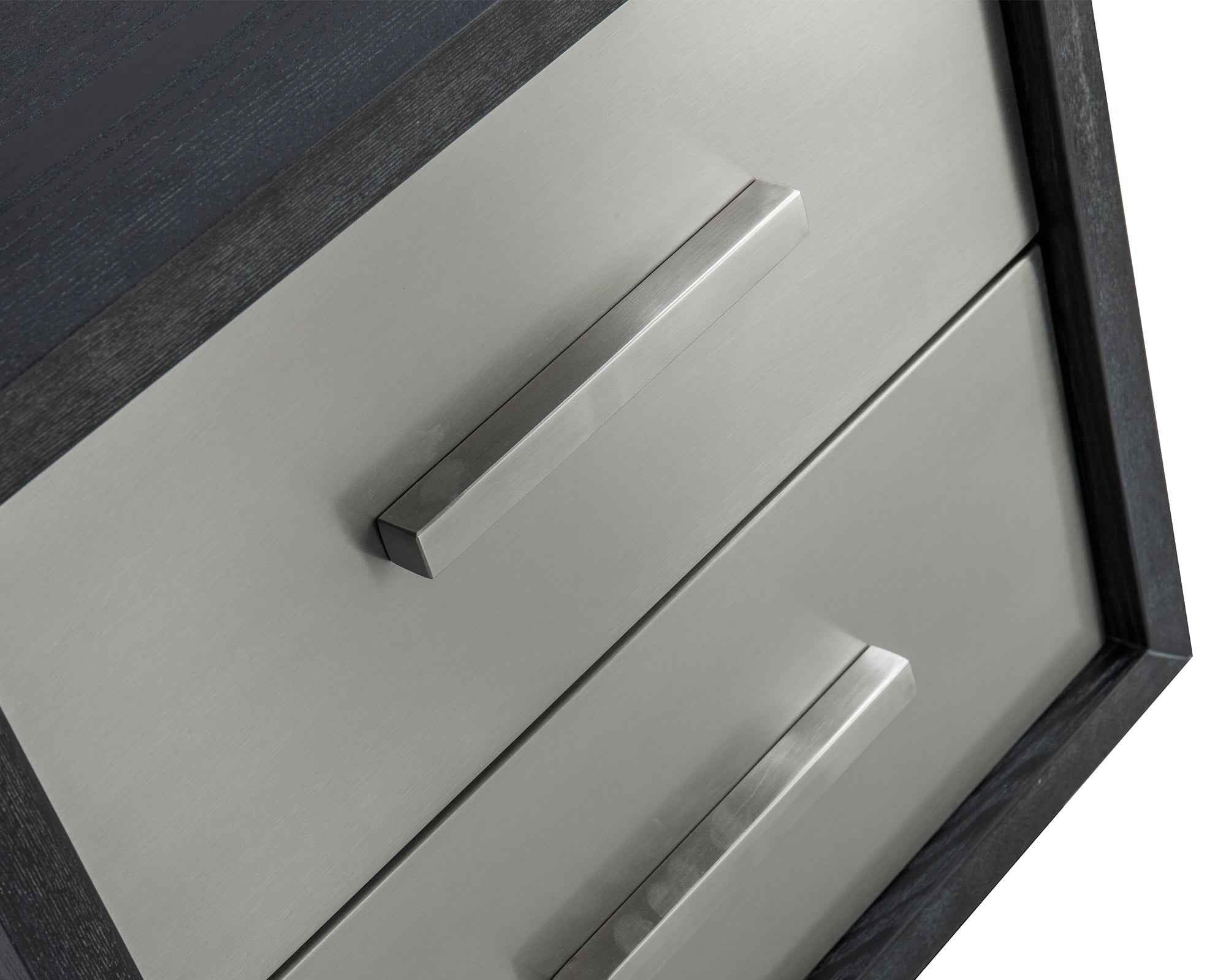 Camden Bedside Table I - Stainless Steel