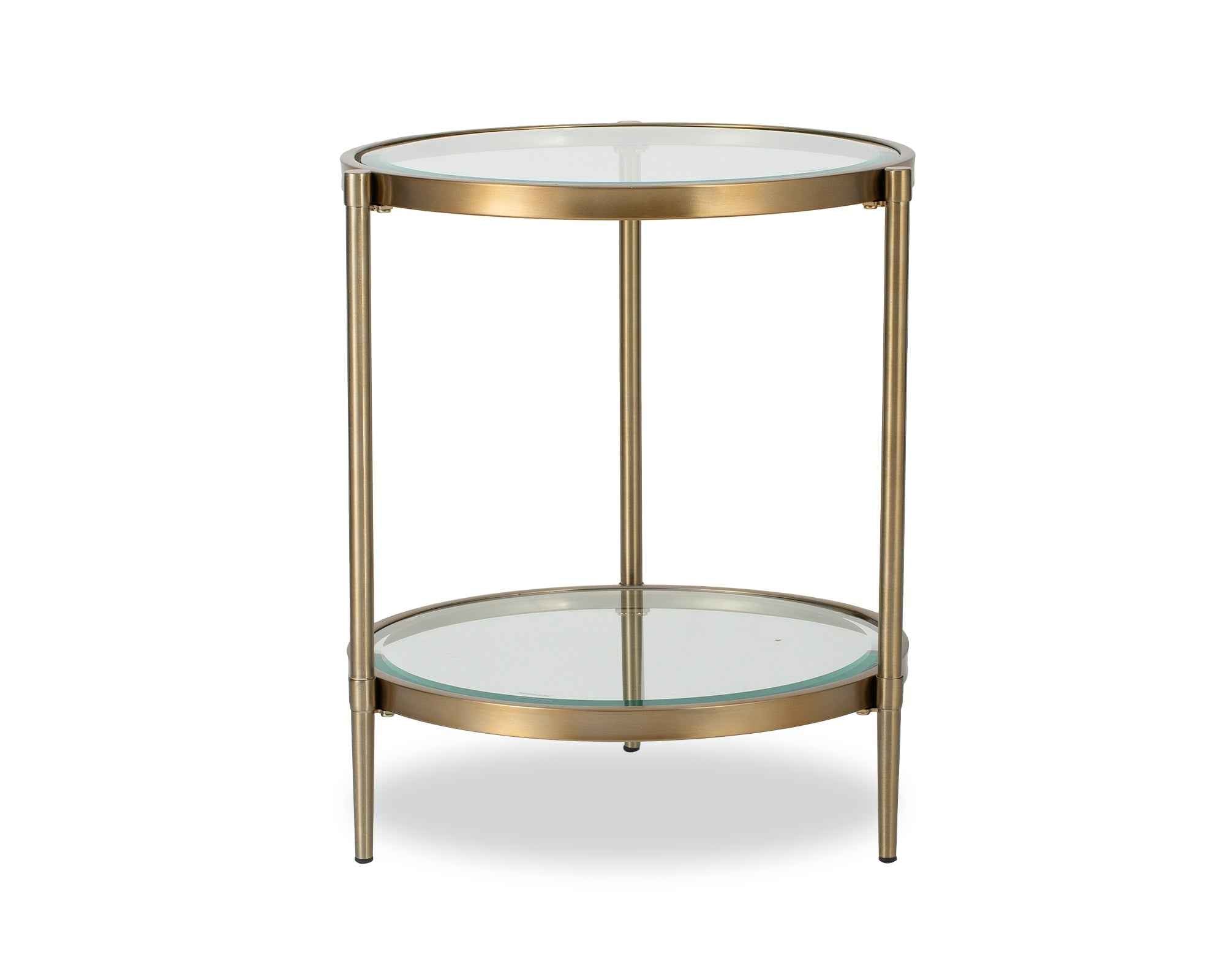 Adlon Side Table - Brushed Brass