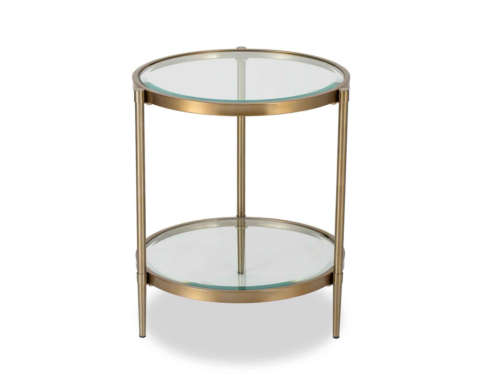 Adlon Side Table - Brushed Brass