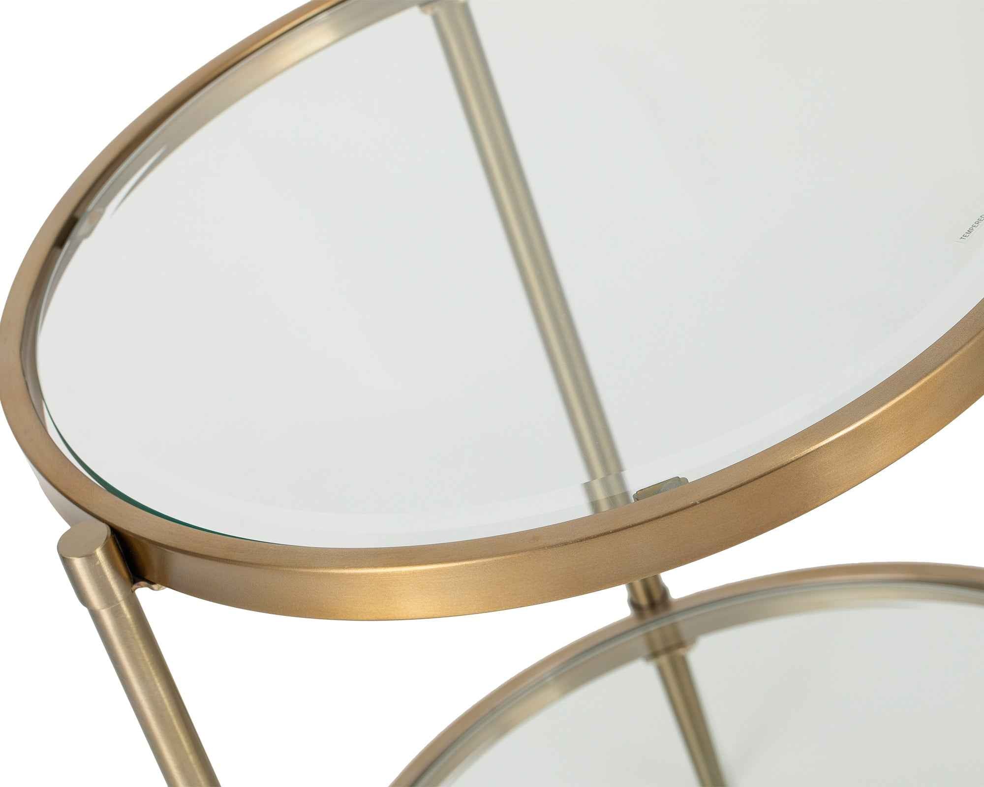 Adlon Side Table - Brushed Brass
