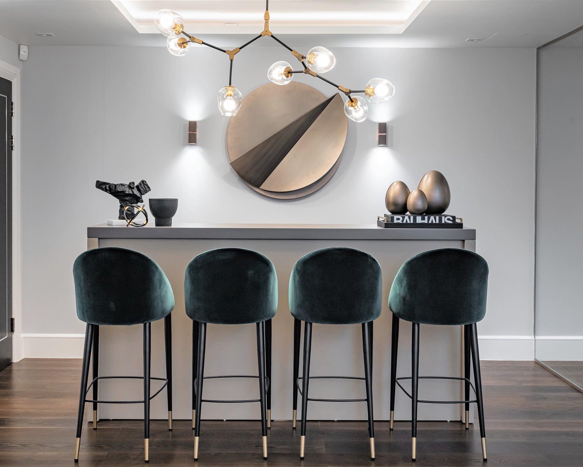 Arden Bar Stool - Gainsborough Emeral Green