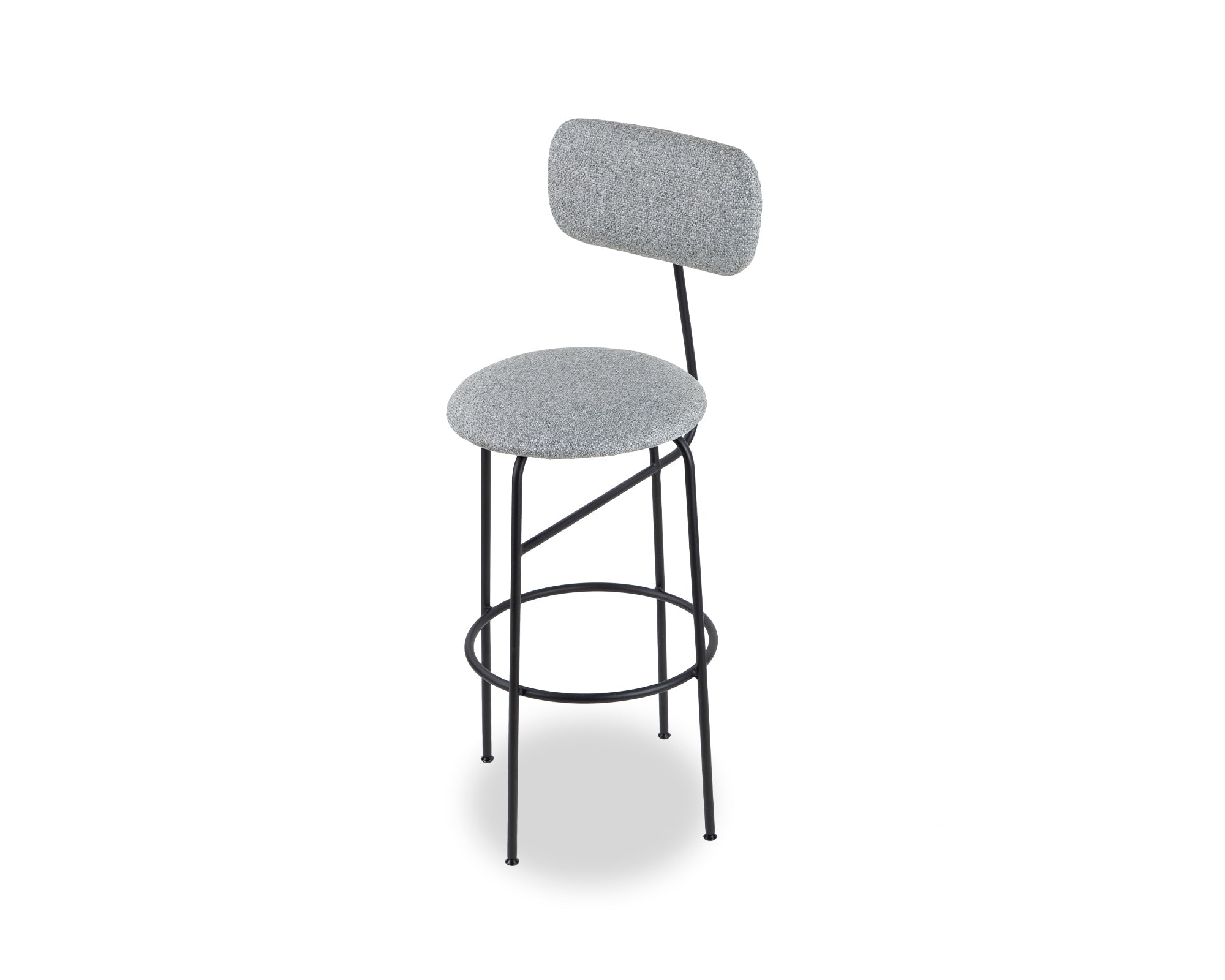 Seclus Bar Stool - Emporio Grey Fabric