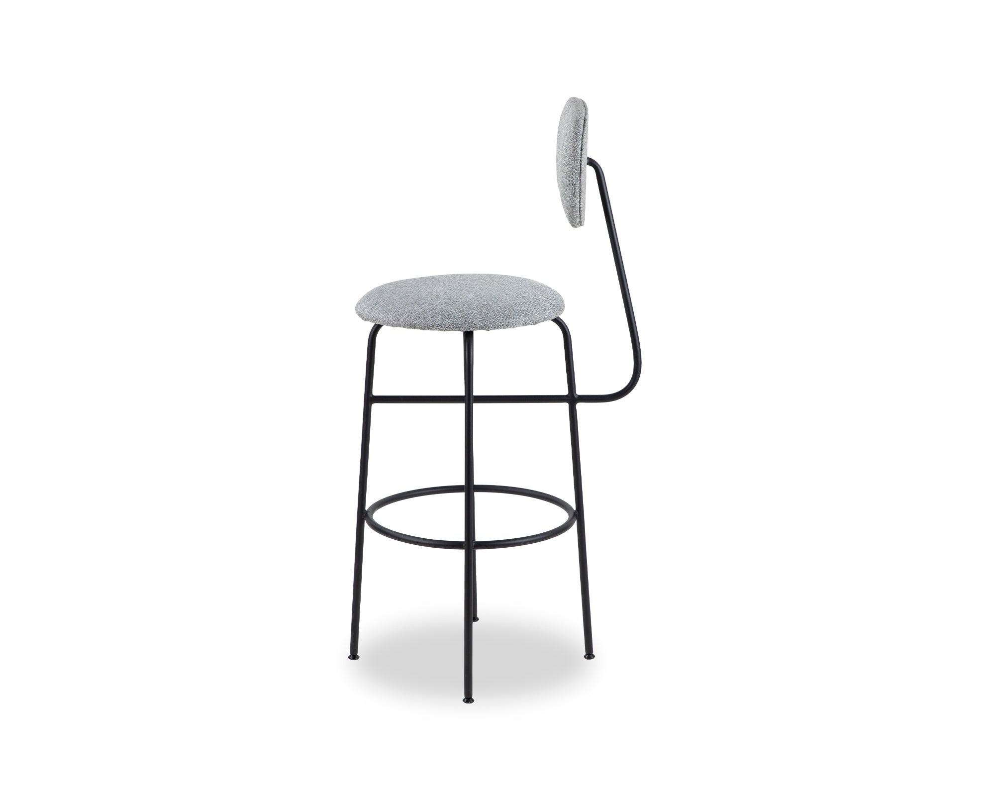 Seclus Bar Stool - Emporio Grey Fabric