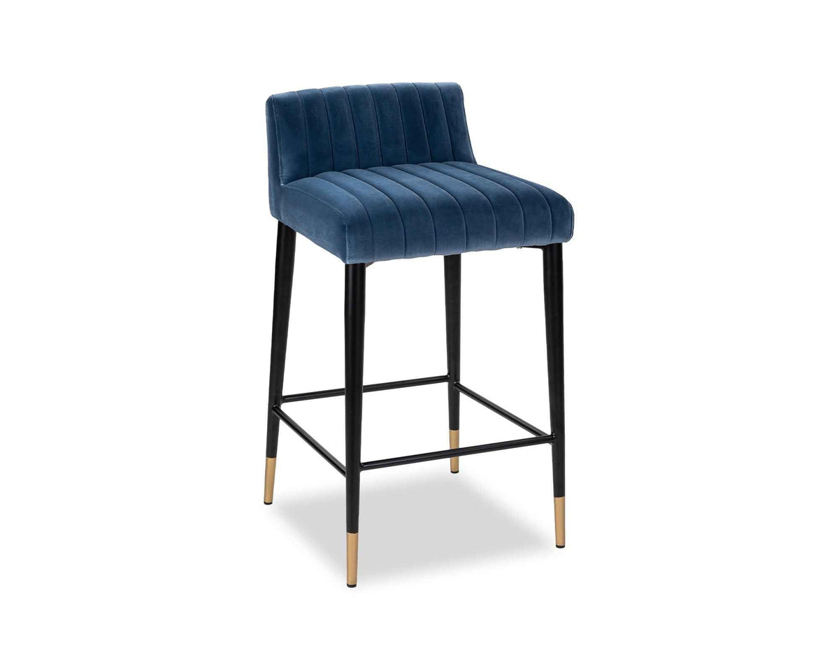 Coltrane Counter Stool - Gainsborough Cobalt Blue