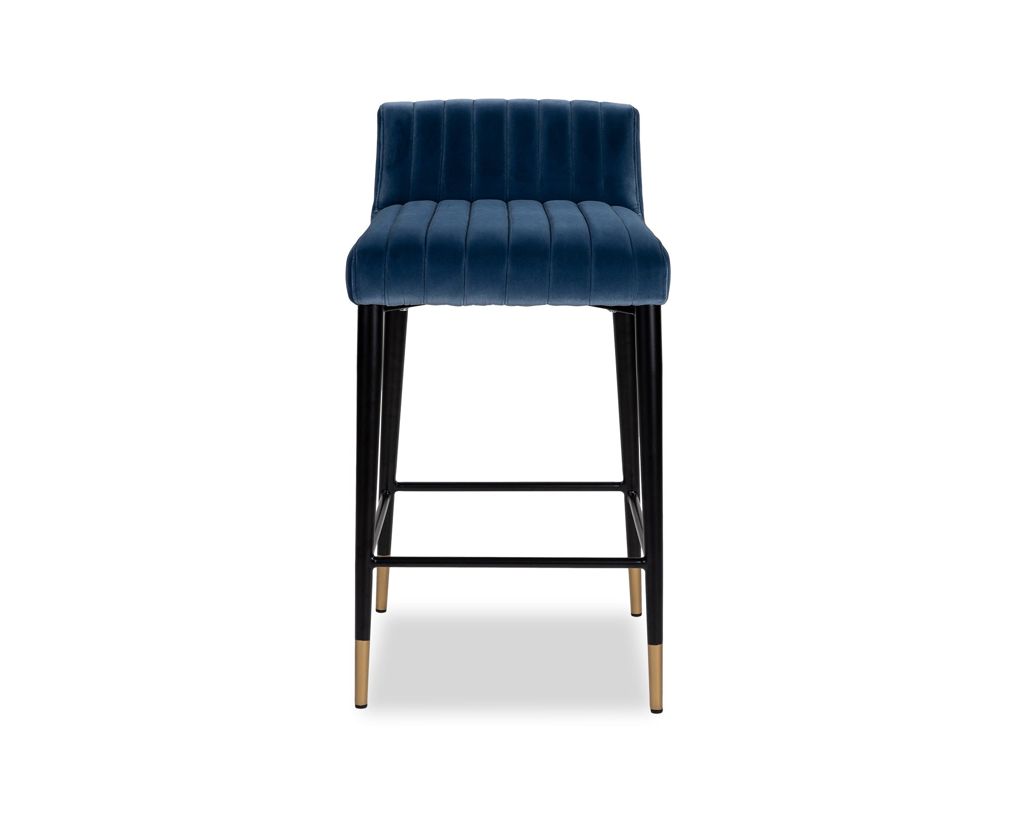 Coltrane Counter Stool - Gainsborough Colbalt Blue Velvet