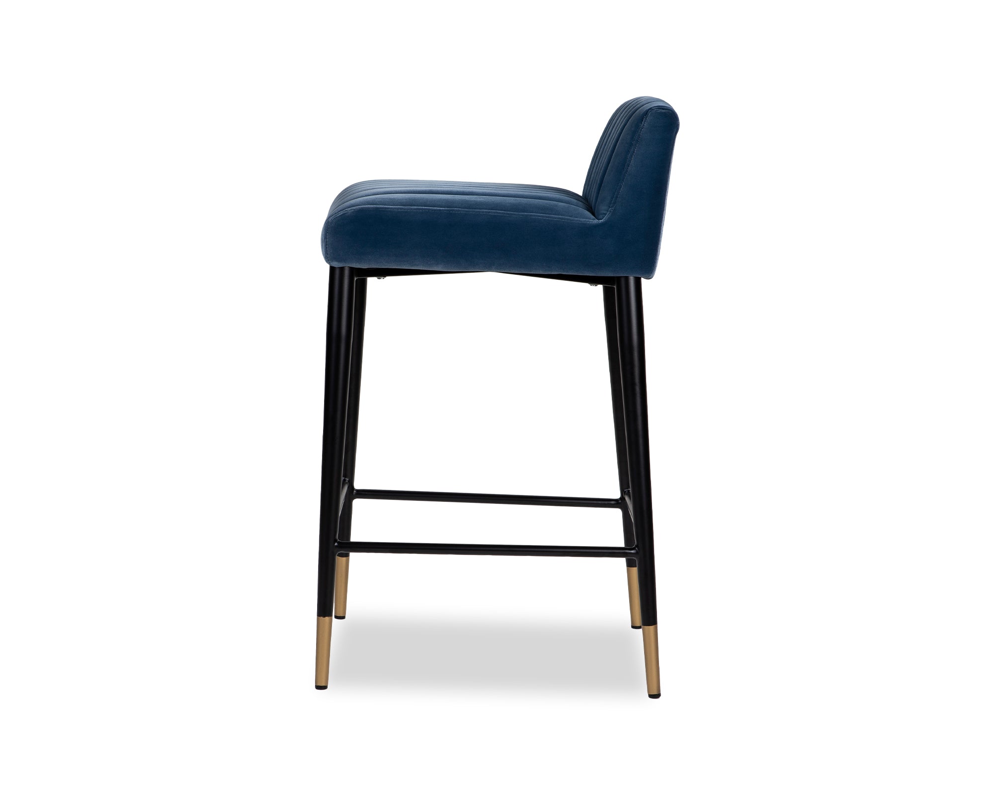 Coltrane Counter Stool - Gainsborough Colbalt Blue Velvet
