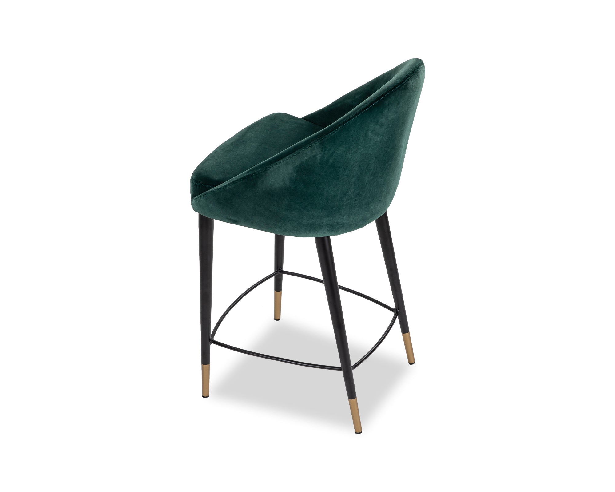 Arden Counter Stool - Gainsborough Emerald Green Velvet
