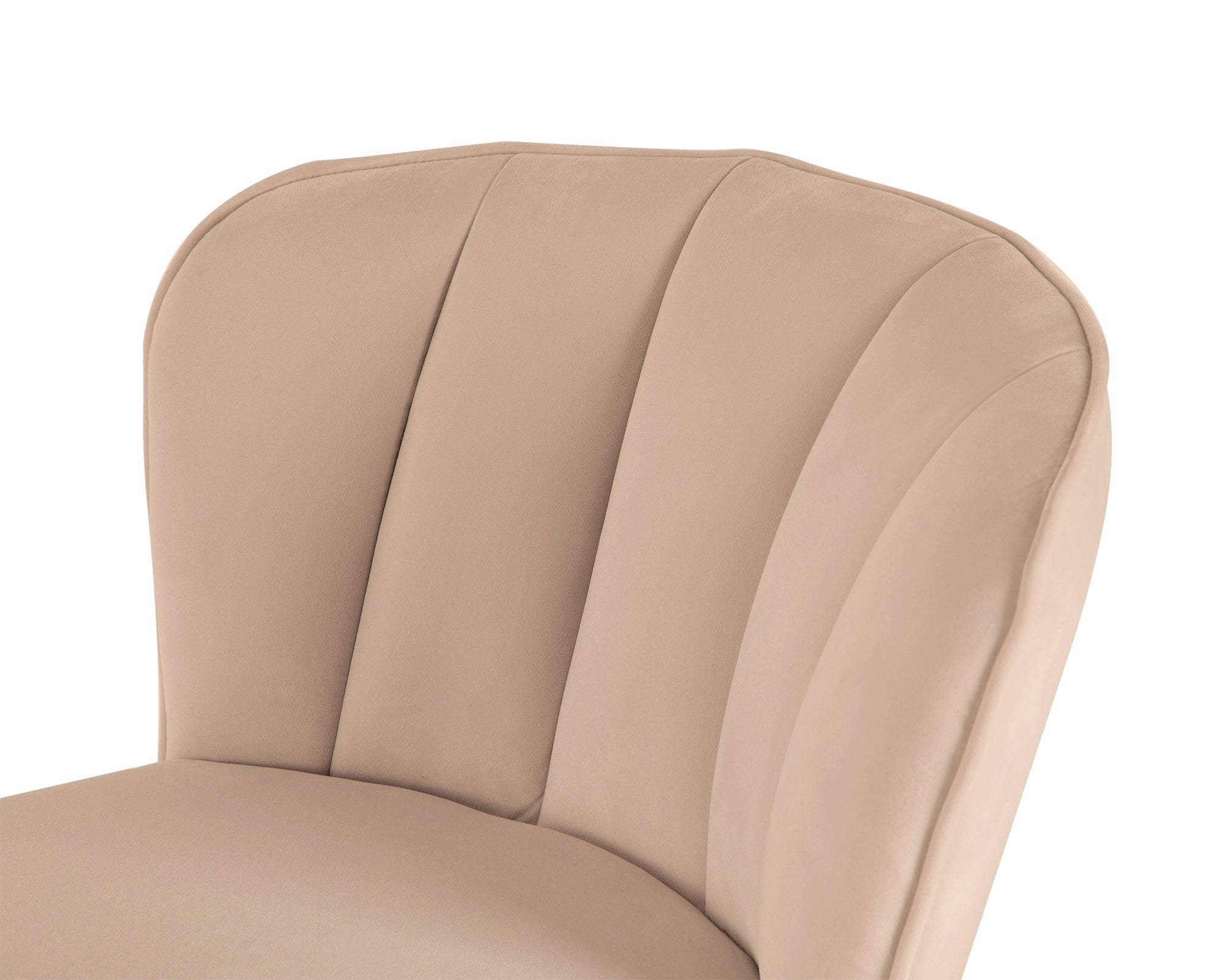 Maya Bar Stool - Kaster Mushroom Velvet