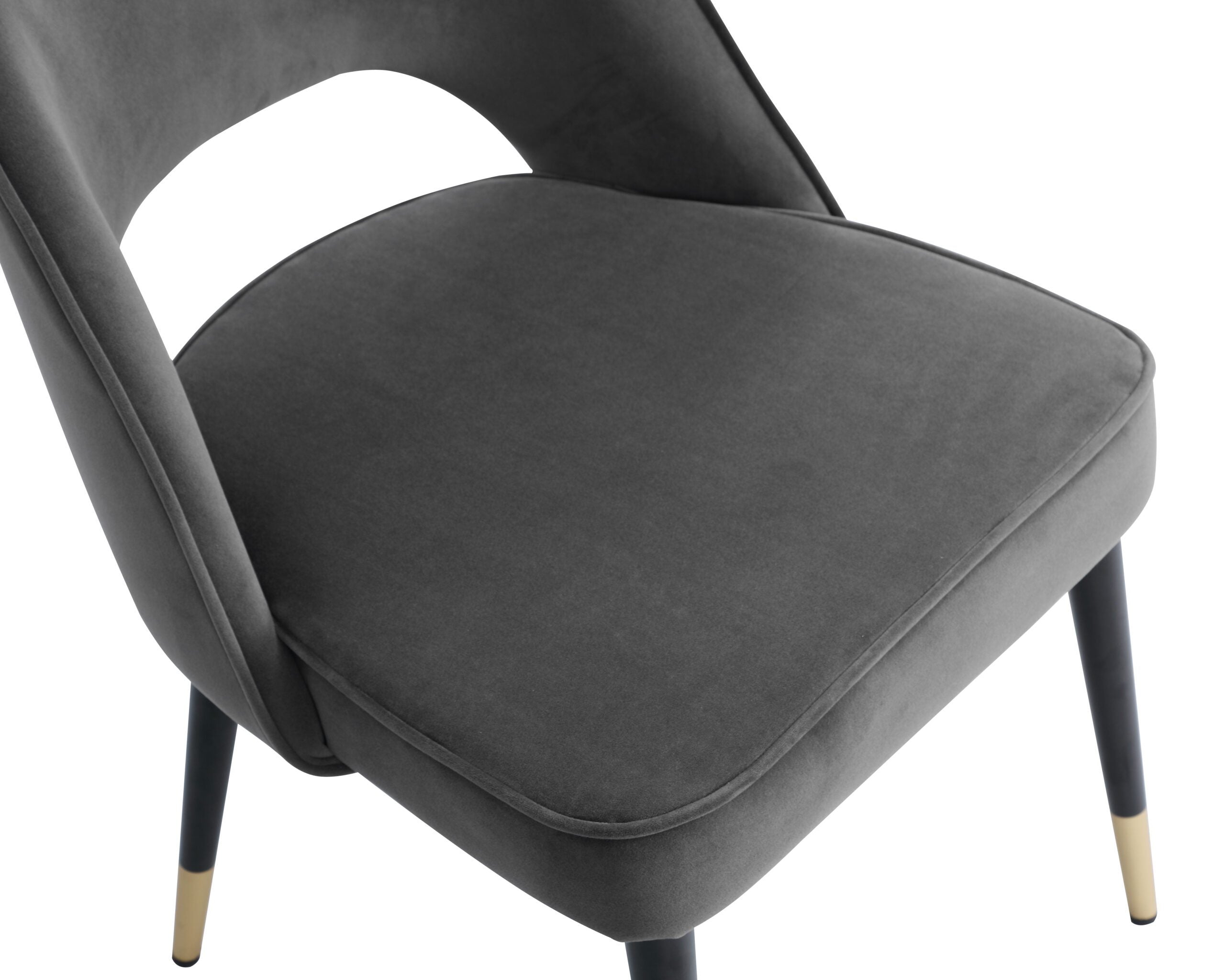 Yves Dining Chair (set of 2) - Kaster II Slate Velvet