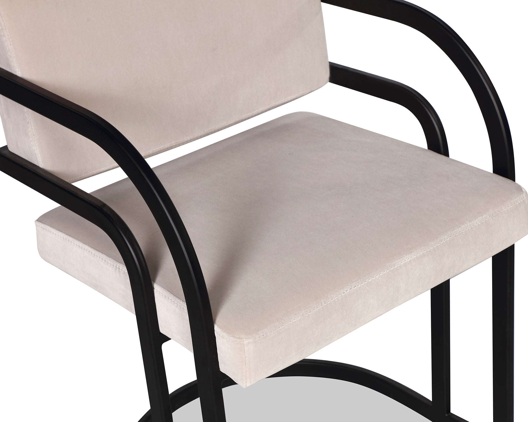 Dylan Dining Chair - Gainsborough Ash Grey, Matt Black Metal