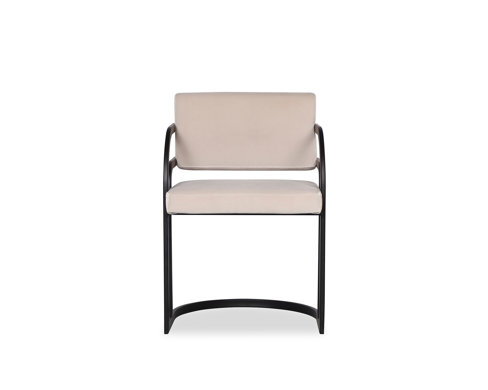 Dylan Dining Chair - Gainsborough Ash Grey, Matt Black Metal