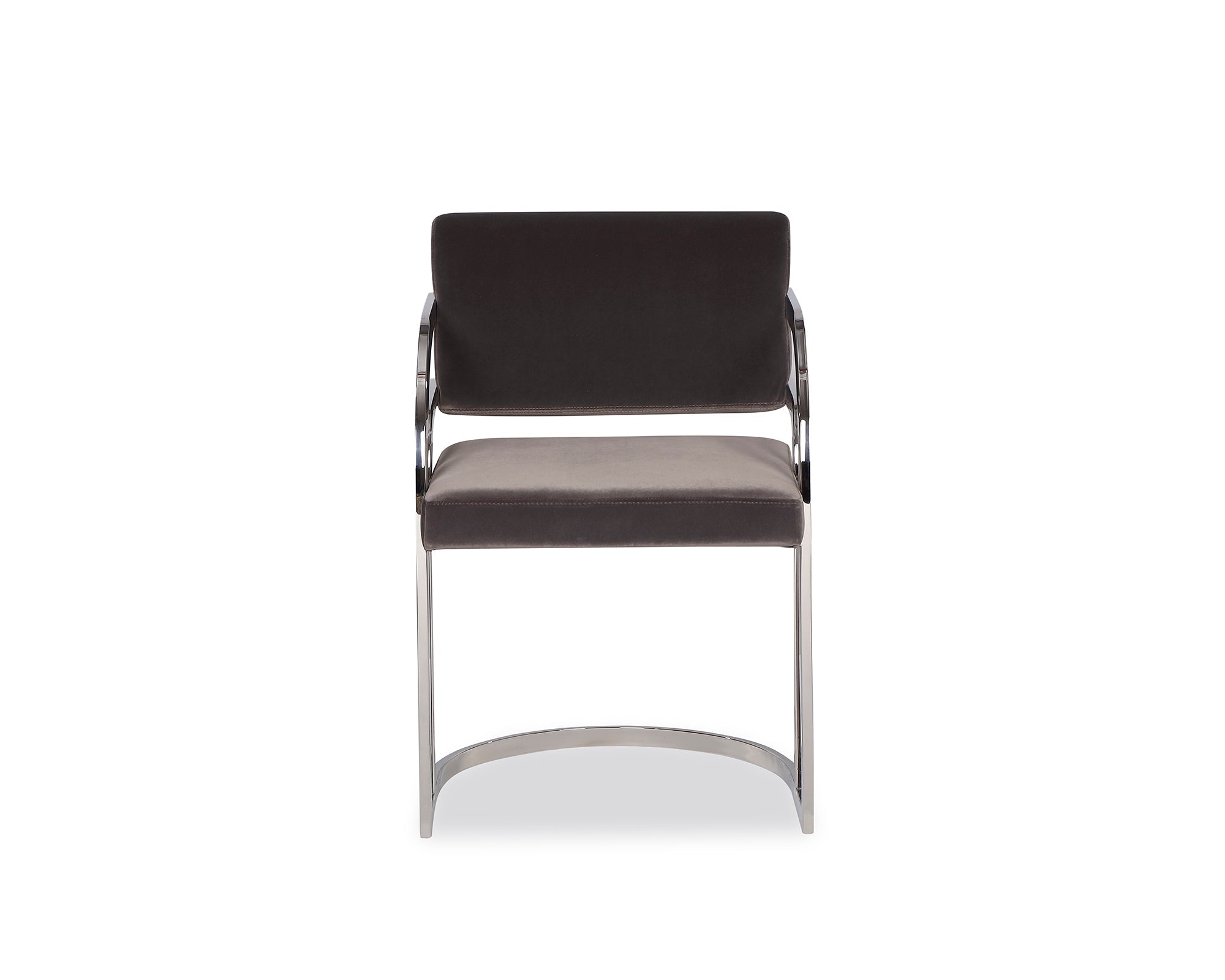 Dylan Dining Chair - Gainsborough Nickel Grey, Stainless Steel