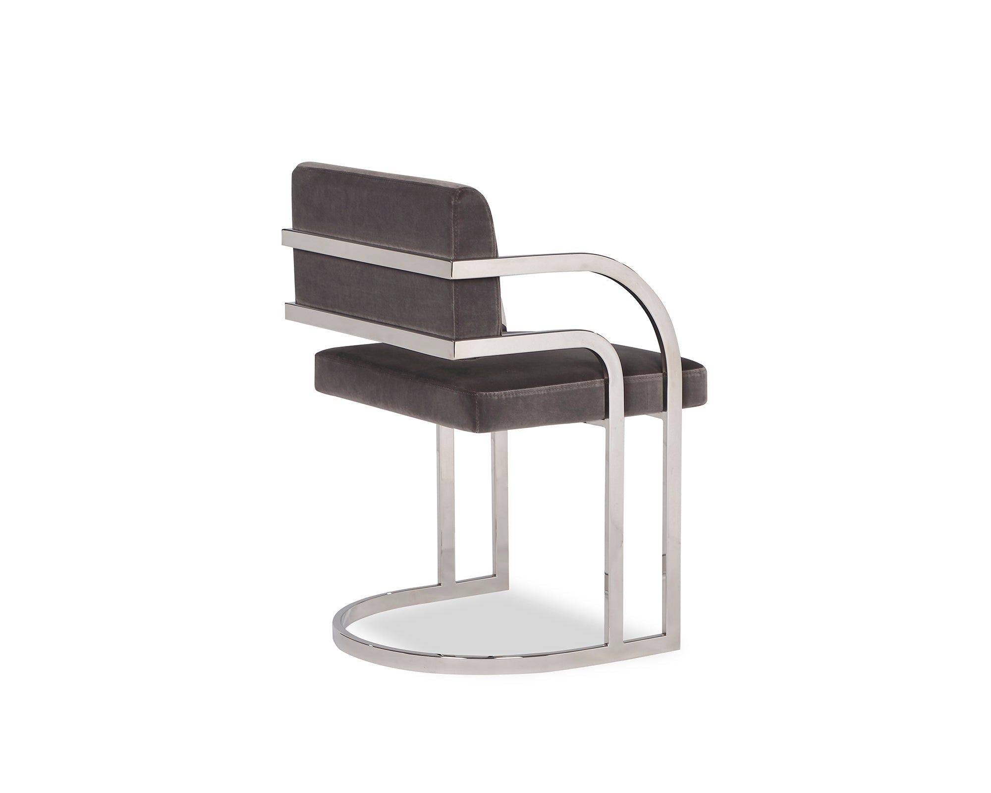 Dylan Dining Chair - Gainsborough Nickel Grey, Stainless Steel