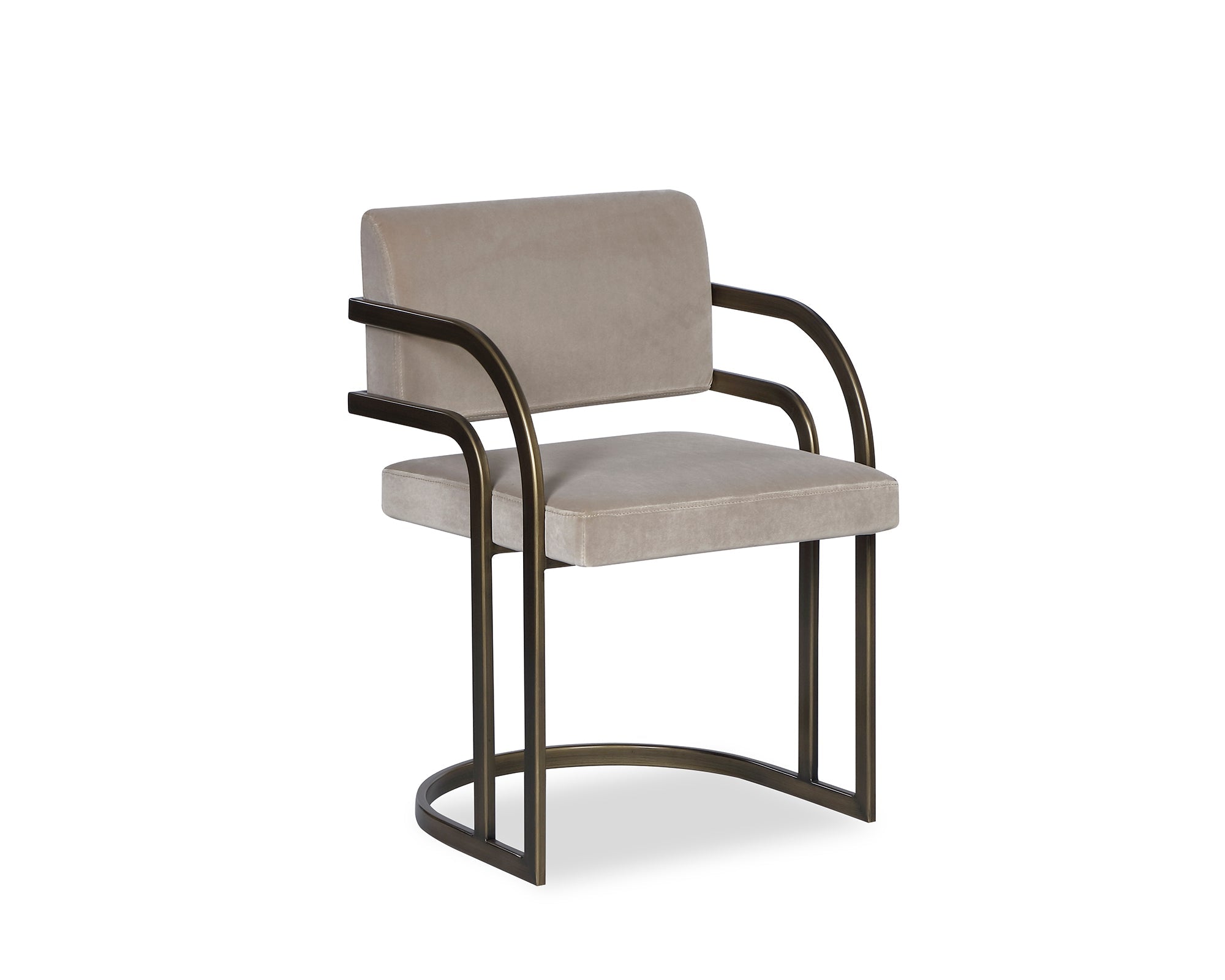 Dylan Dining Chair - Gainsborough Mink, Antique Bronze