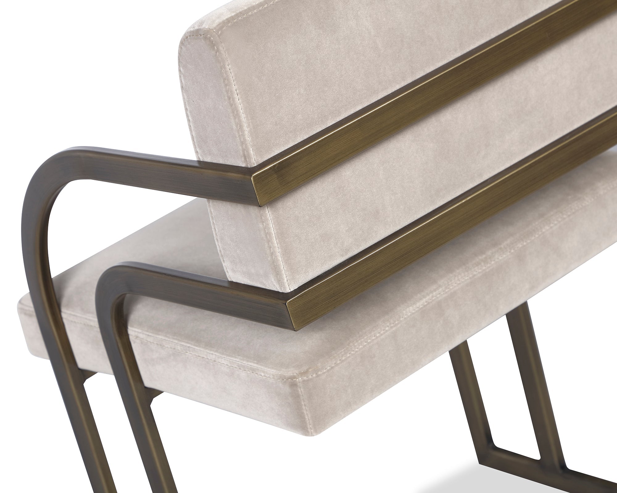 Dylan Dining Chair - Gainsborough Mink, Antique Bronze