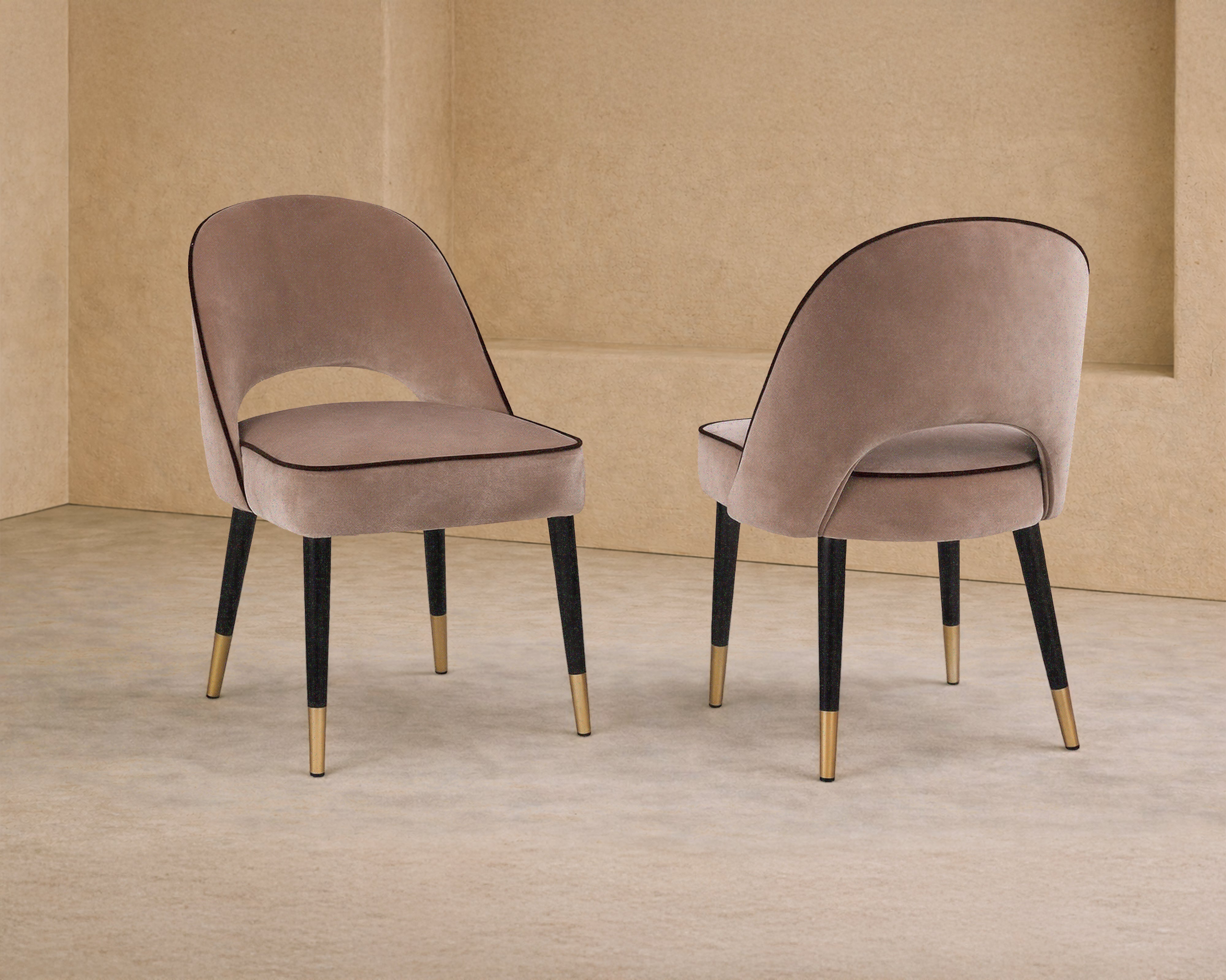 Yves Dining Chair (set of 2) - Gainsborough Tobacco