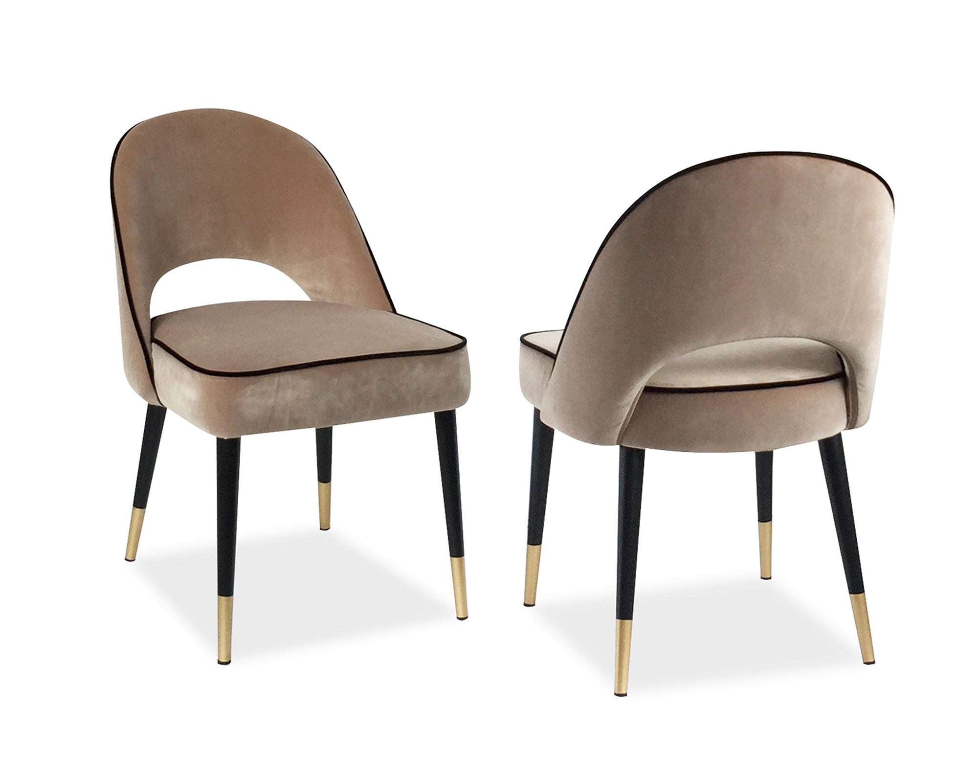 Yves Dining Chair (set of 2) - Gainsborough Tobacco Velvet