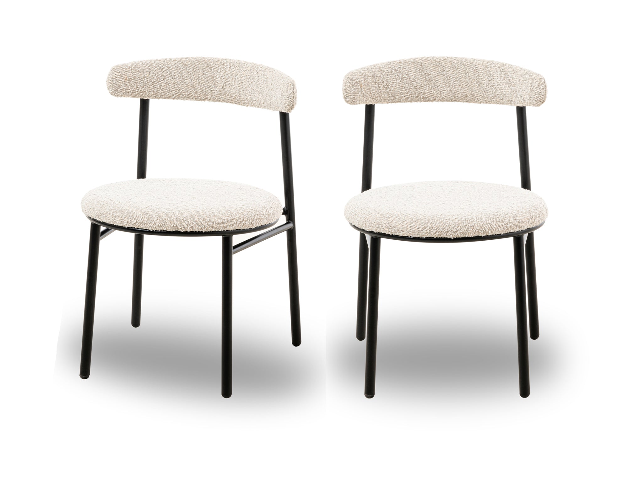 Nook Dining Chair (set of 2) - Boucle Sand