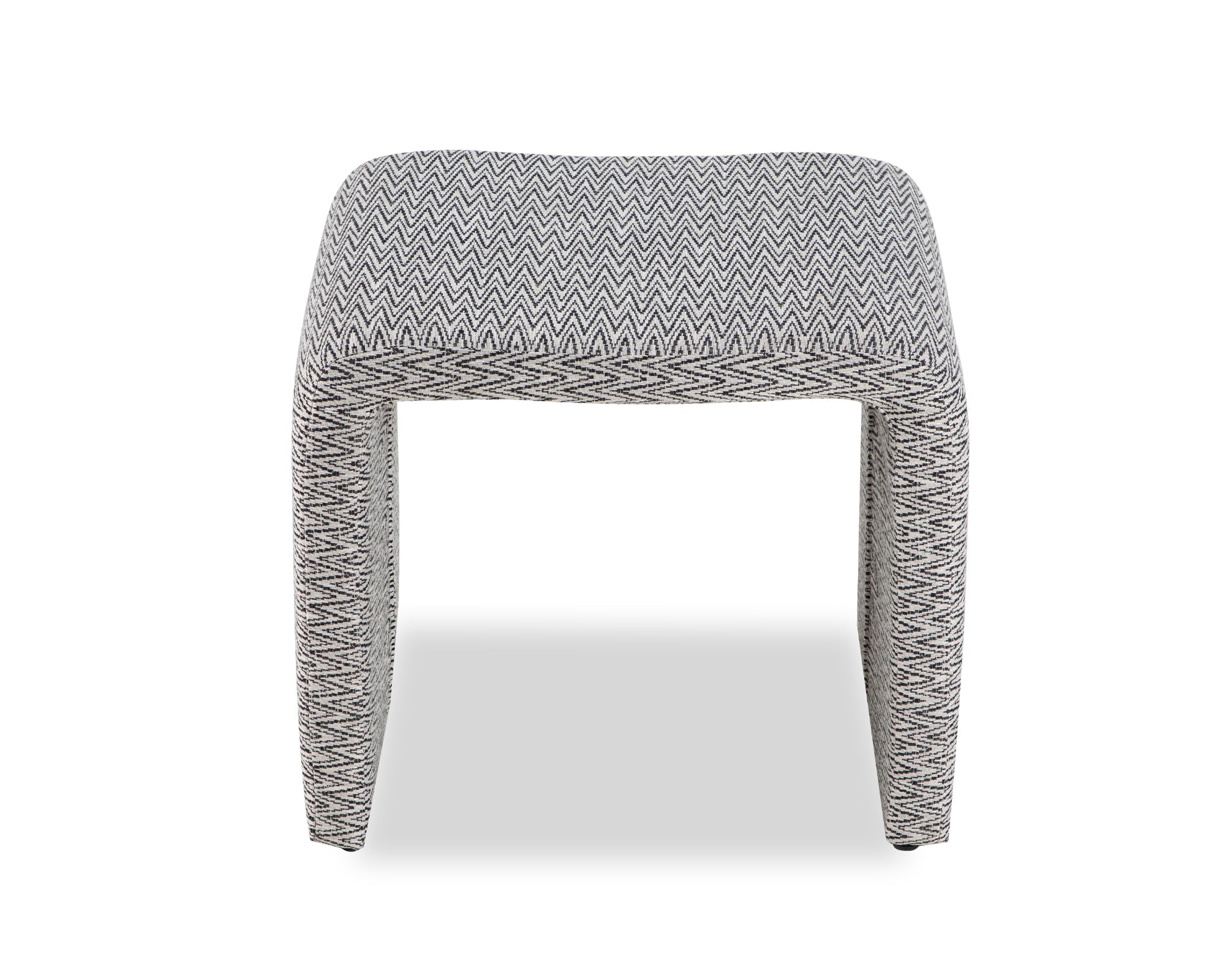 Mahak Low Stool - Emporio Pattern Fabric