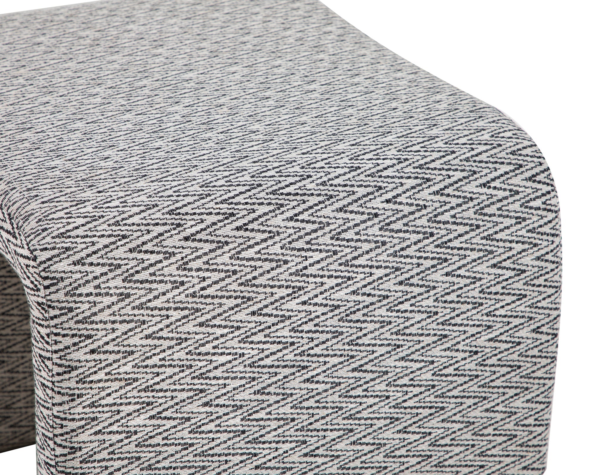 Mahak Low Stool - Emporio Pattern Fabric