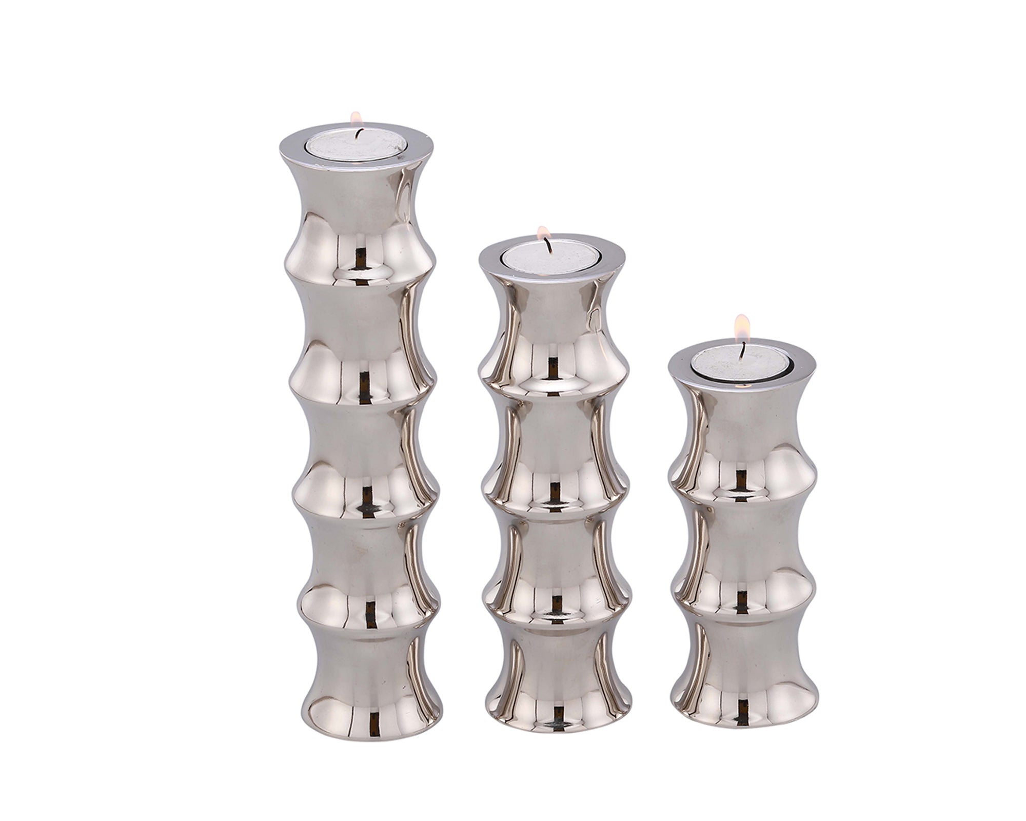 T-Light Holder (set of 3) - Nickel Plated