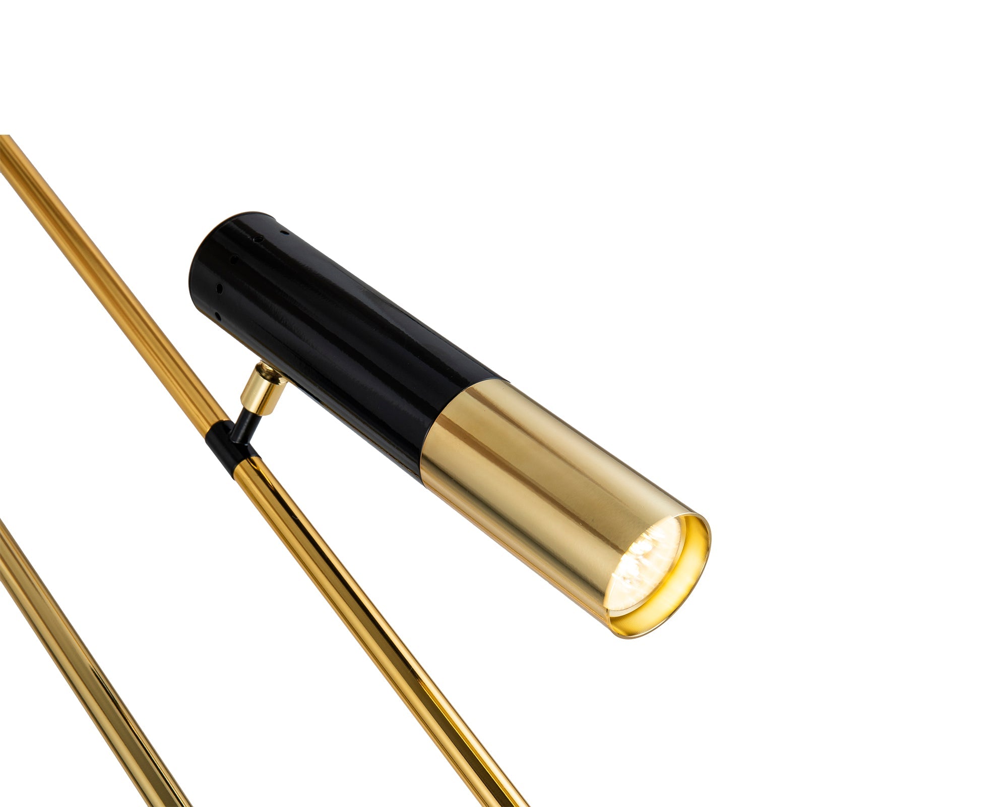 Trevecca Floor Lamp  - Gold/Black